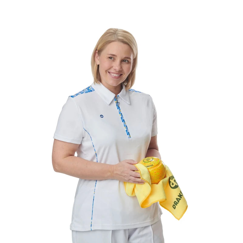Drakes Pride Isla Ladies Bowls Blouse – lightweight Sportec sports shirt.
