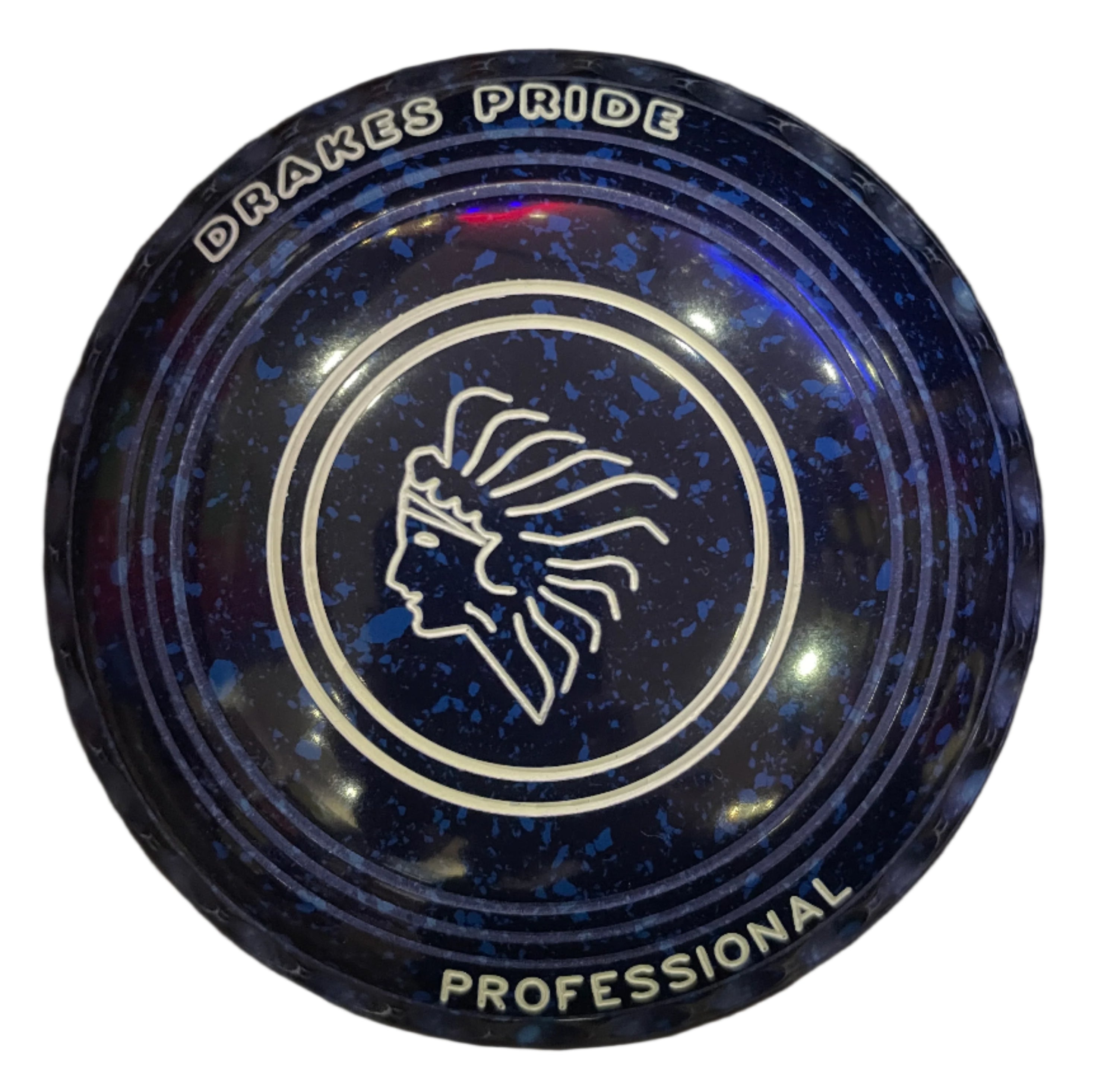 Drakes Pride Professional 0000H Blue Blue Indian Chief Emblem REAR