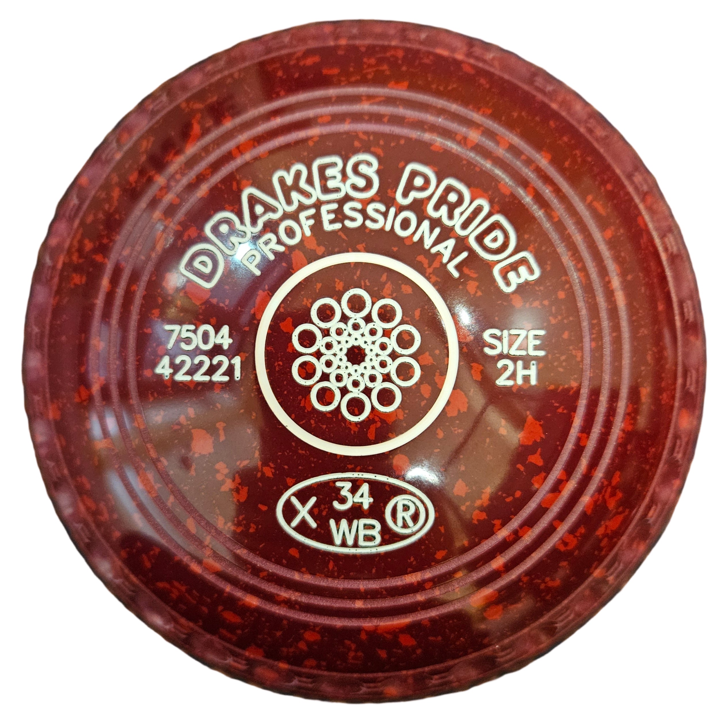 Drakes Pride Professional 2H Maroon Red Geometric Emblem FRONT