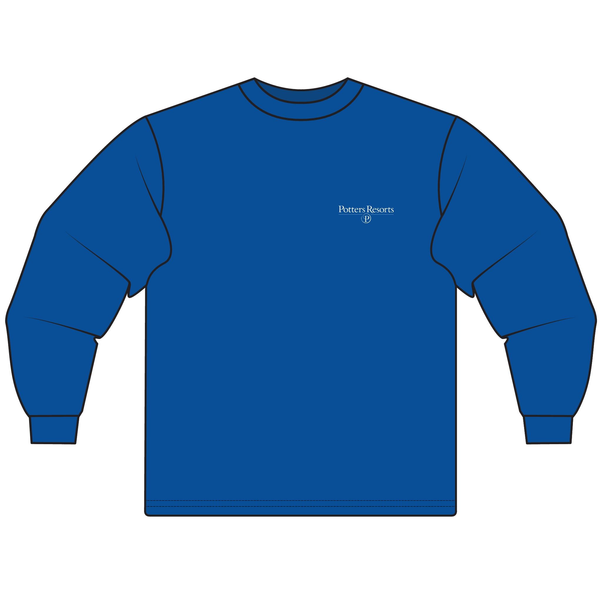 Potters Resorts Unisex Long Sleeve T-Shirt
