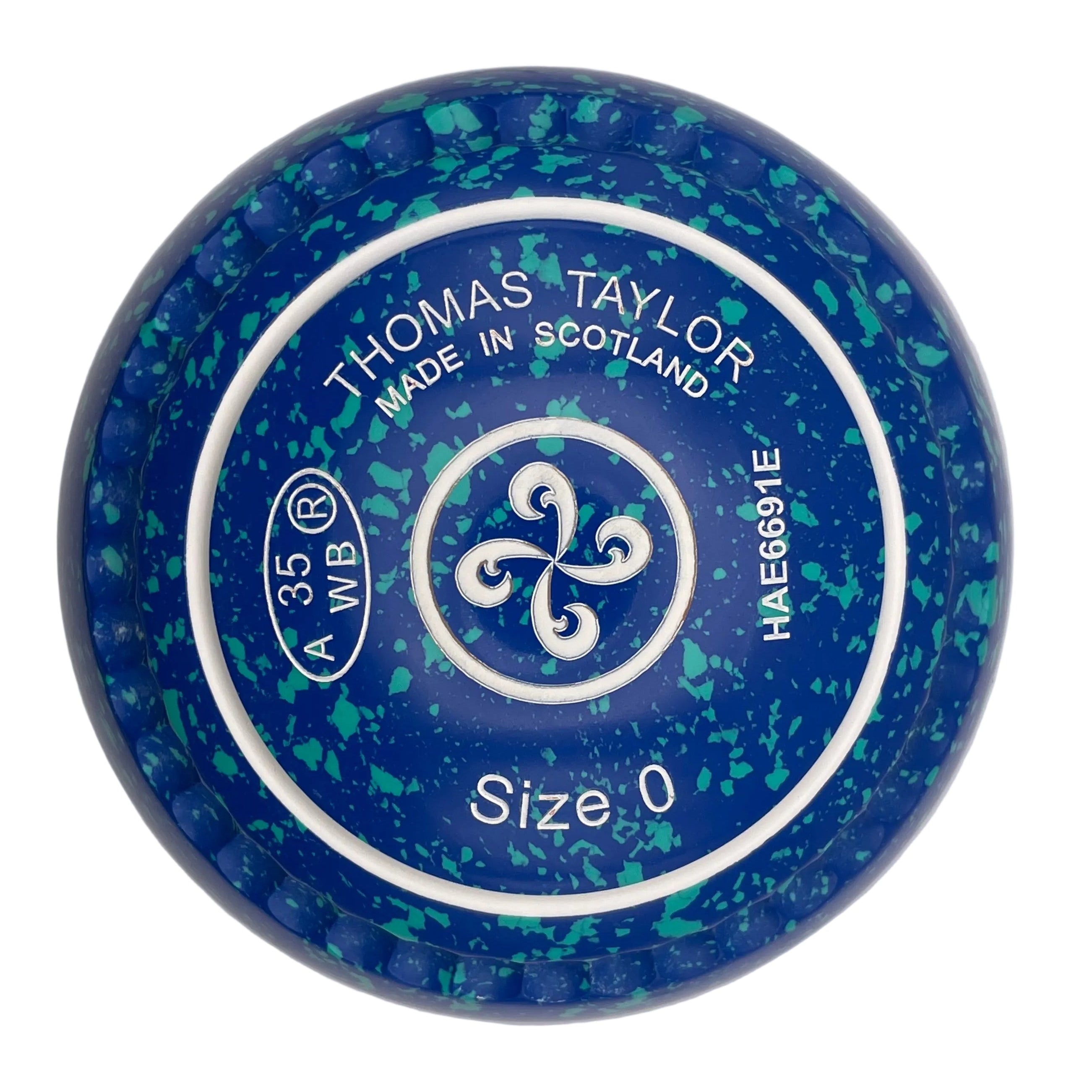 Taylor Ace 0H Blue Mint Geometric Swirl Emblem Xtreme Grip front