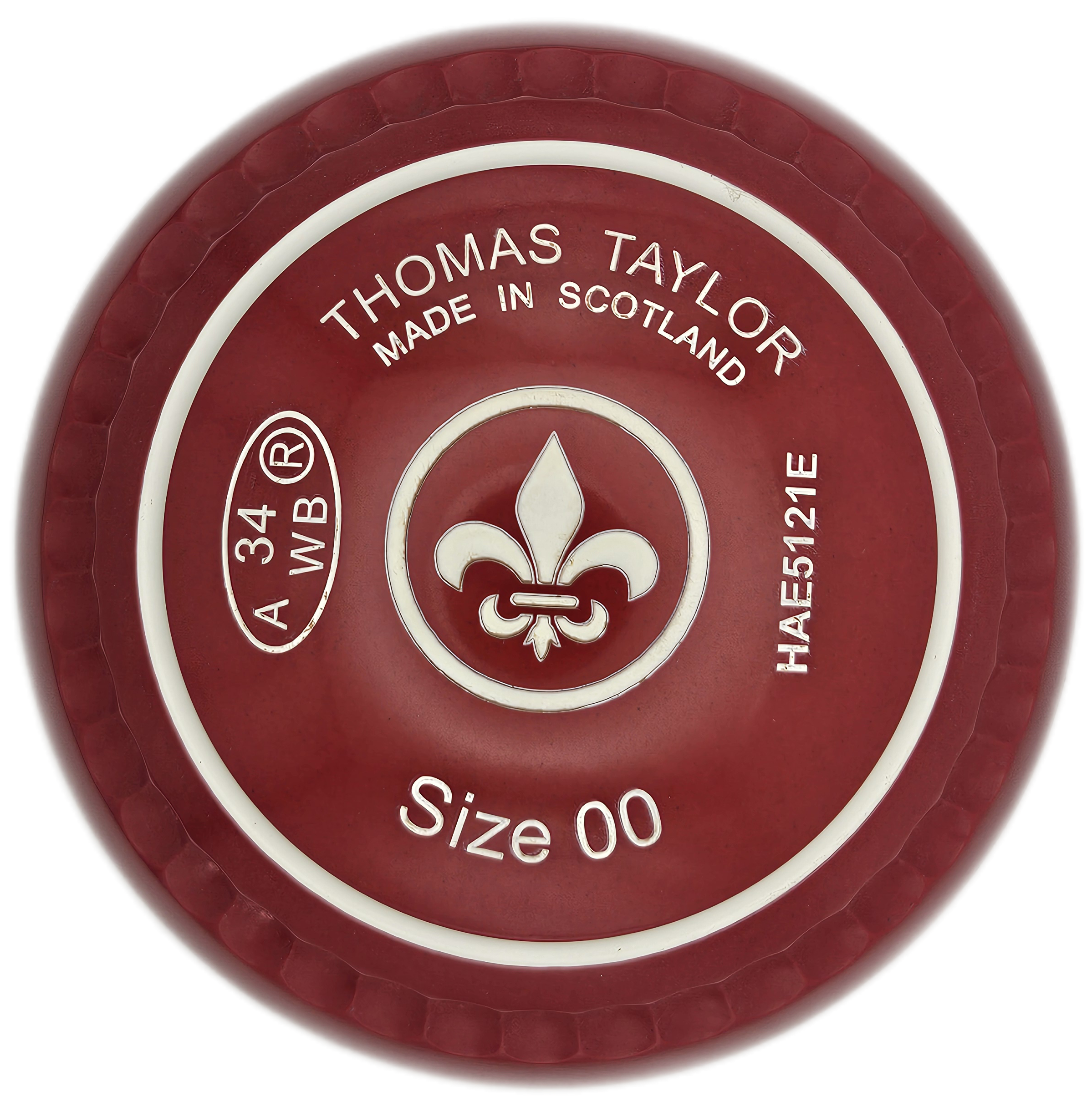 Taylor Ace 00H Solid Red Fleur De Lis Emblem
