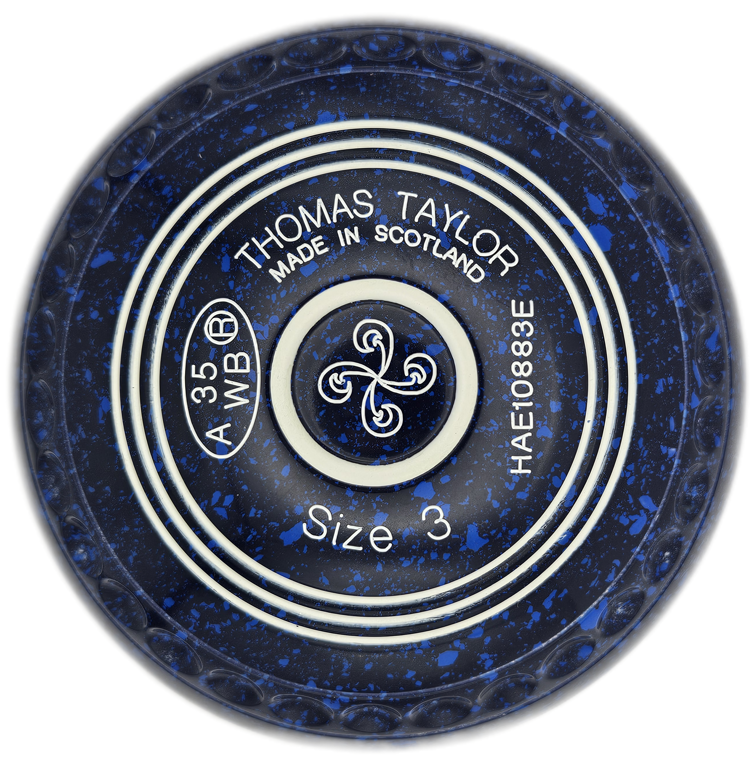 Taylor Ace 3H Blue Blue Geometric Emblem (FRONT)