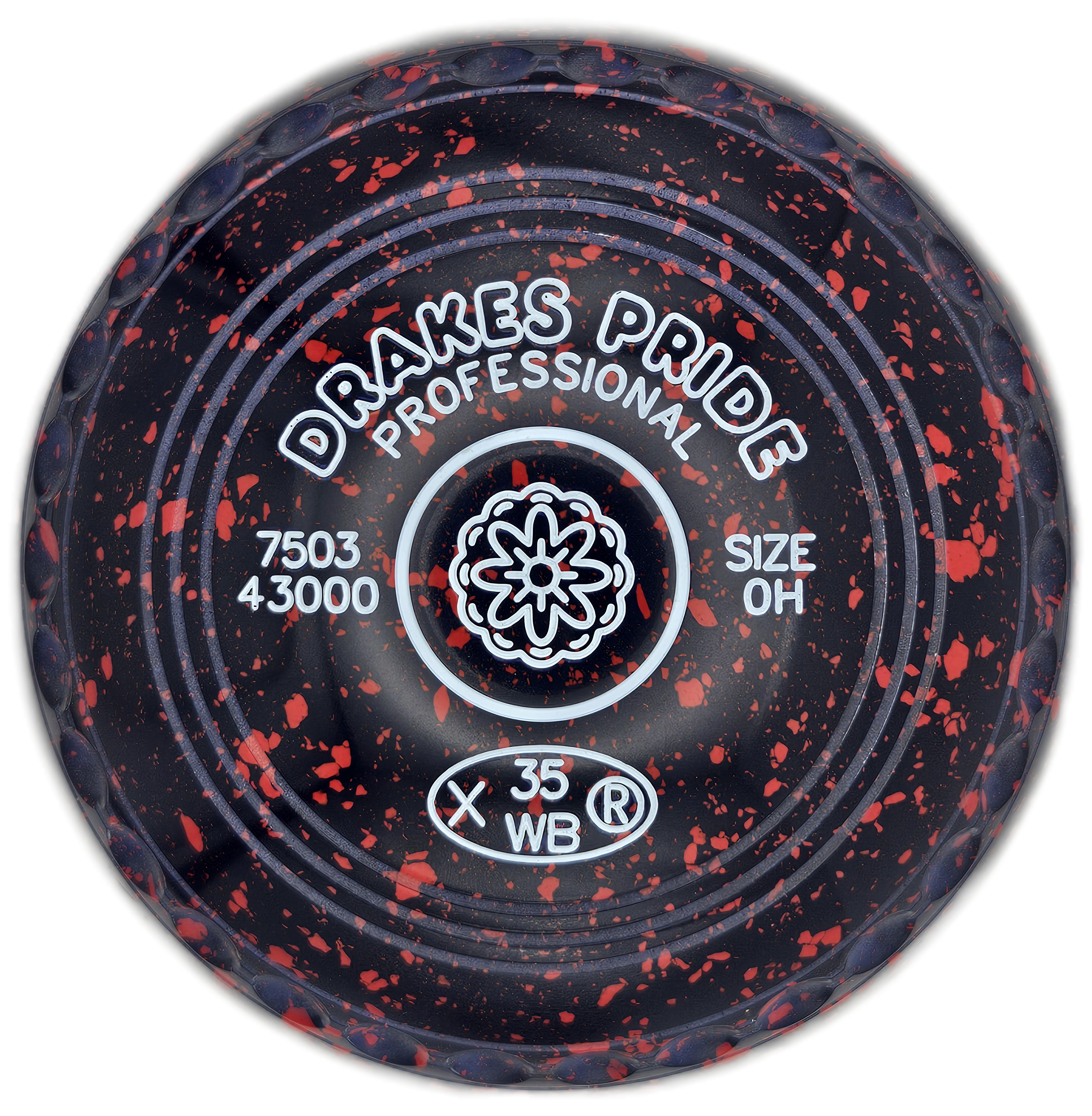 Drakes Pride Professional 0H Dark Blue Magenta Flower Emblem