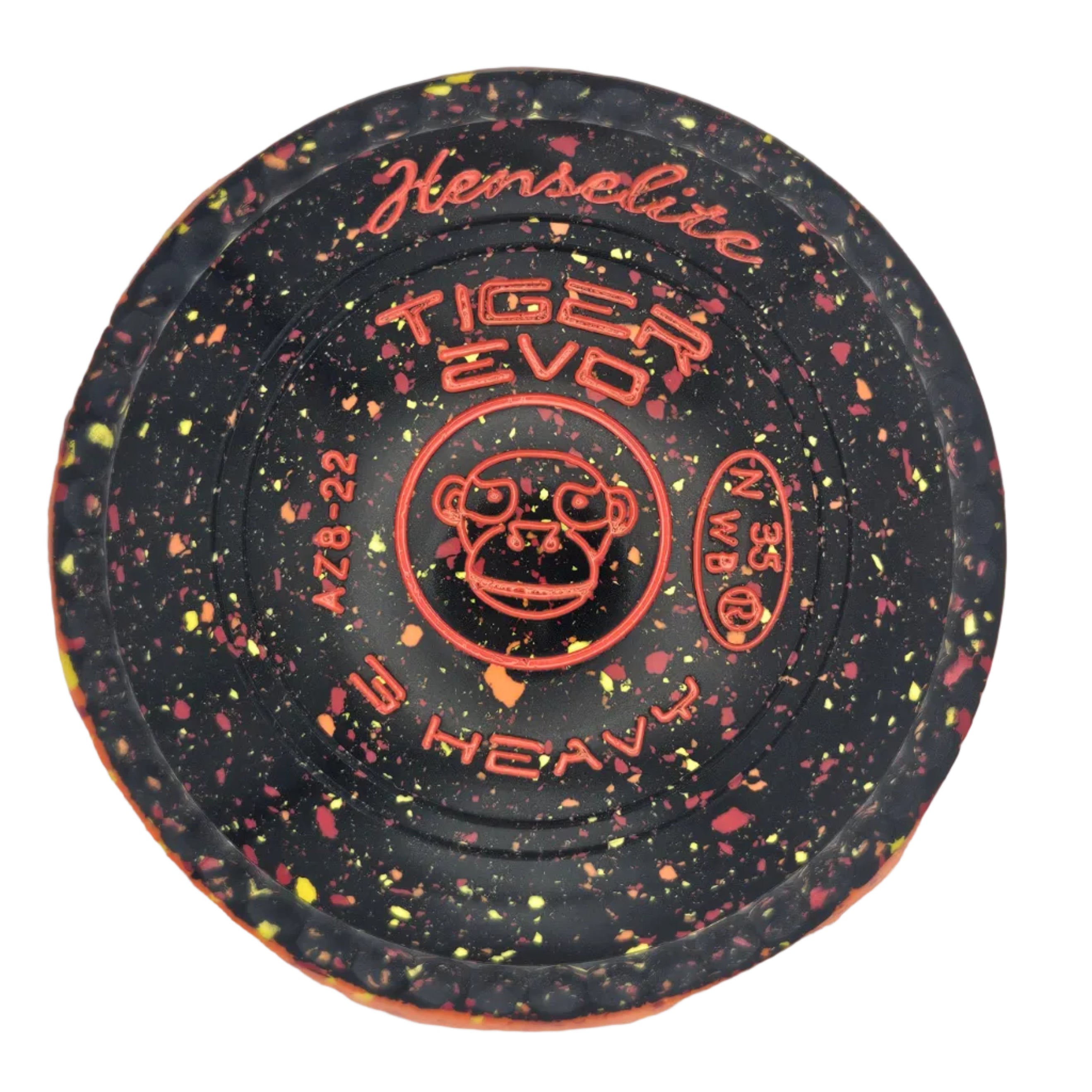 Henselite Tiger Evo 3H Potters Exclusive Volcanic Slice Limited Edition Monkey Emblem FRONT