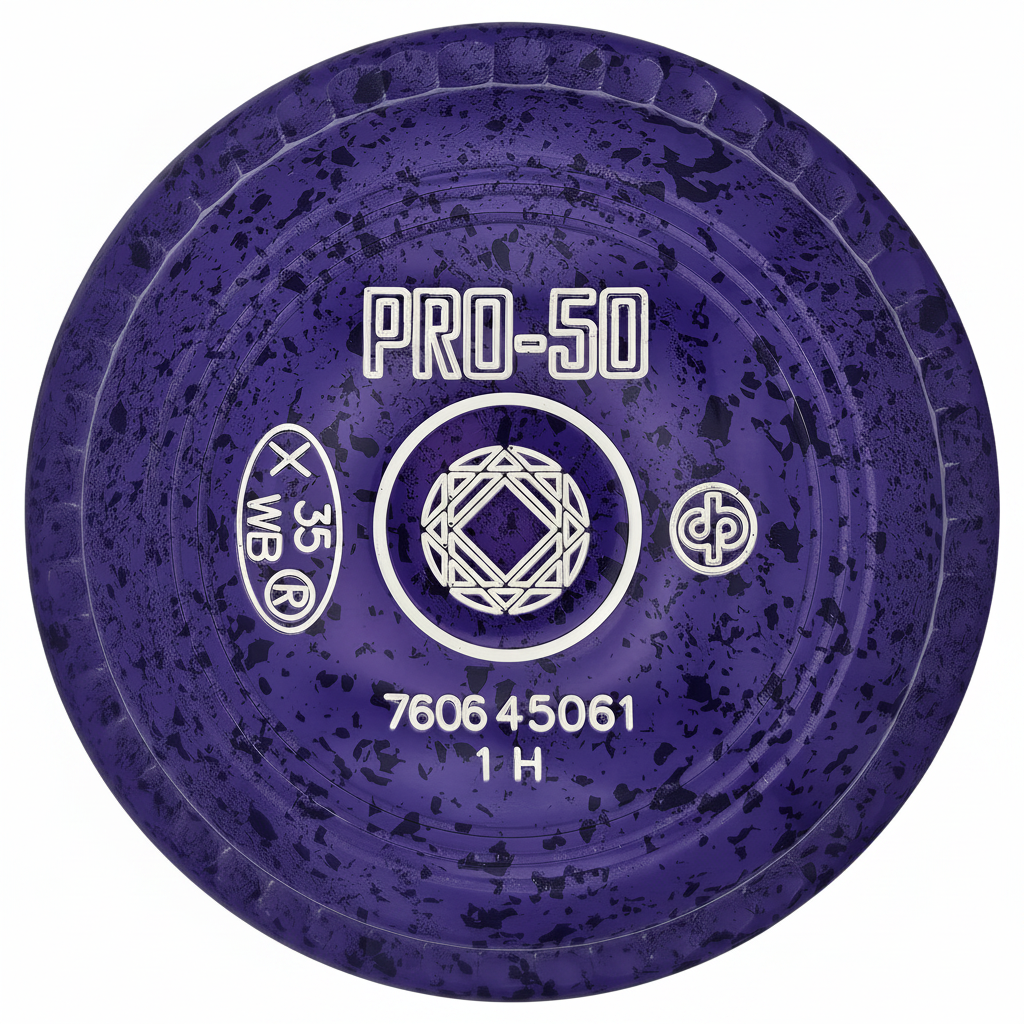 Drakes Pride Pro 50 2H Light Purple Purple Geometric Emblem (FRONT)