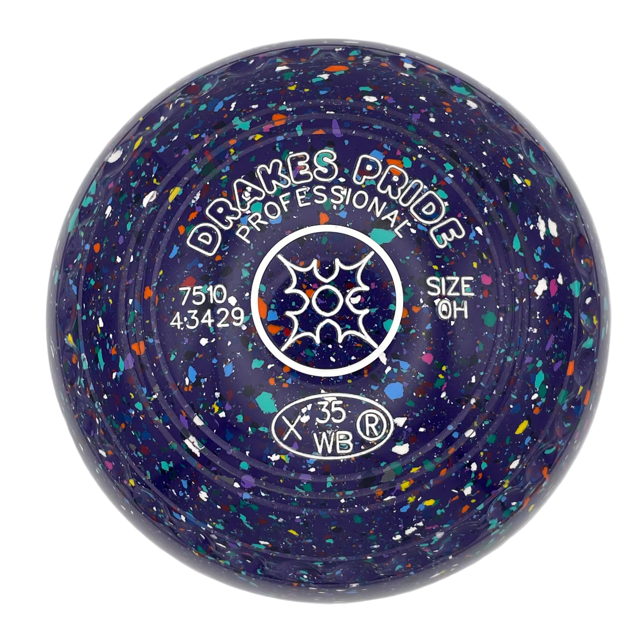 Drakes Pride Professional 0H Purple Harlequin Geometric 2 Emblem Front