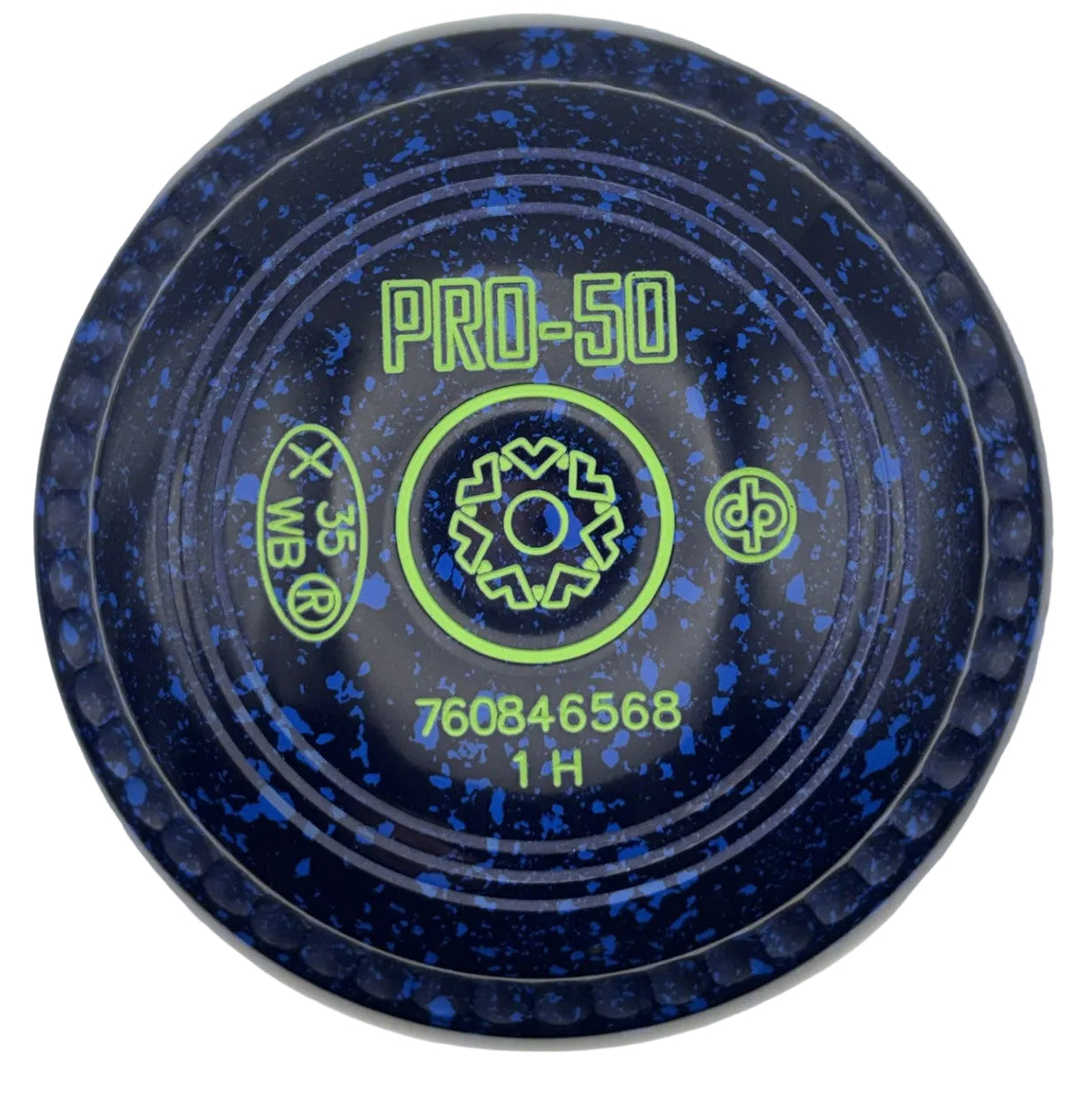 Drakes Pride Pro 50 1H Blue Blue Geometric Cogs Emblem