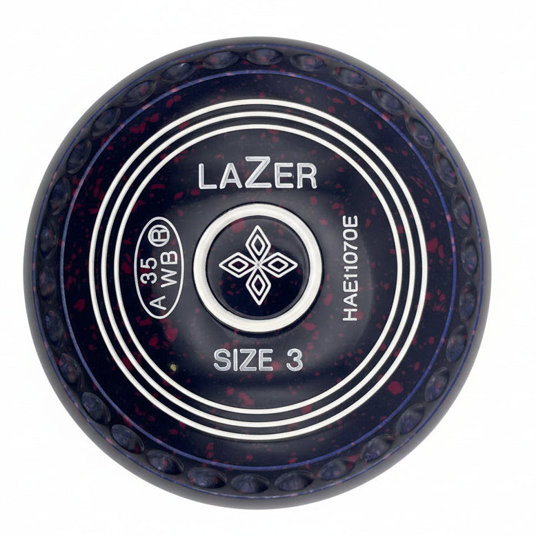 Taylor Lazer 3H Dark Blue Magenta Diamonds Emblem Front