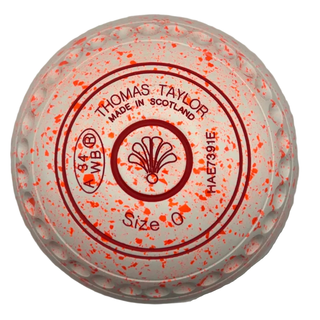 Taylor Ace 0H White Orange Fan Emblem front