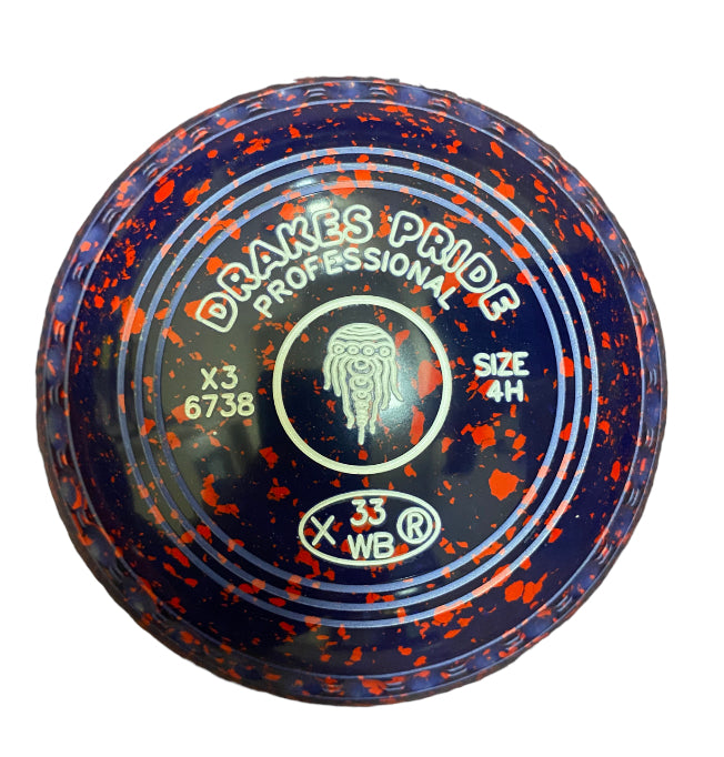 Drakes Pride Professional 4H Blue Red Jelly Fish Emblem FRONT