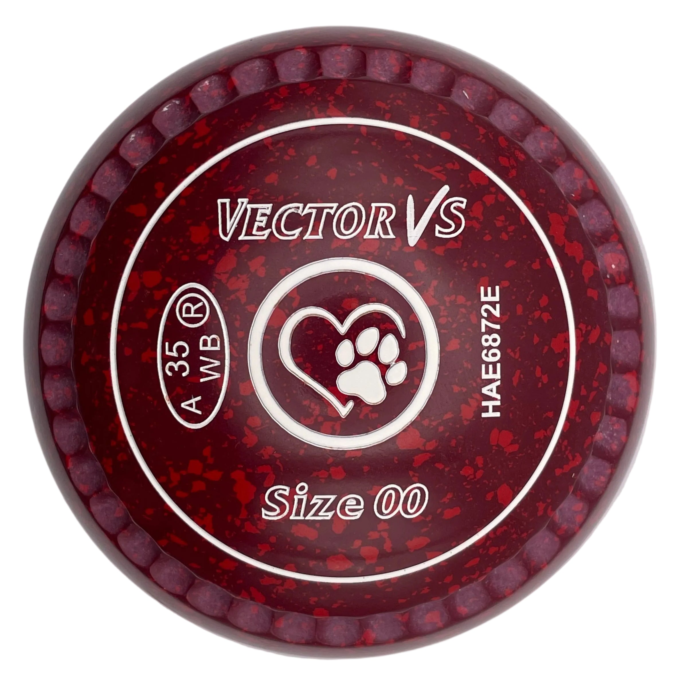 Taylor Vector Vs 00H Maroon Red Paw Heart Emblem Xtreme Grip Front
