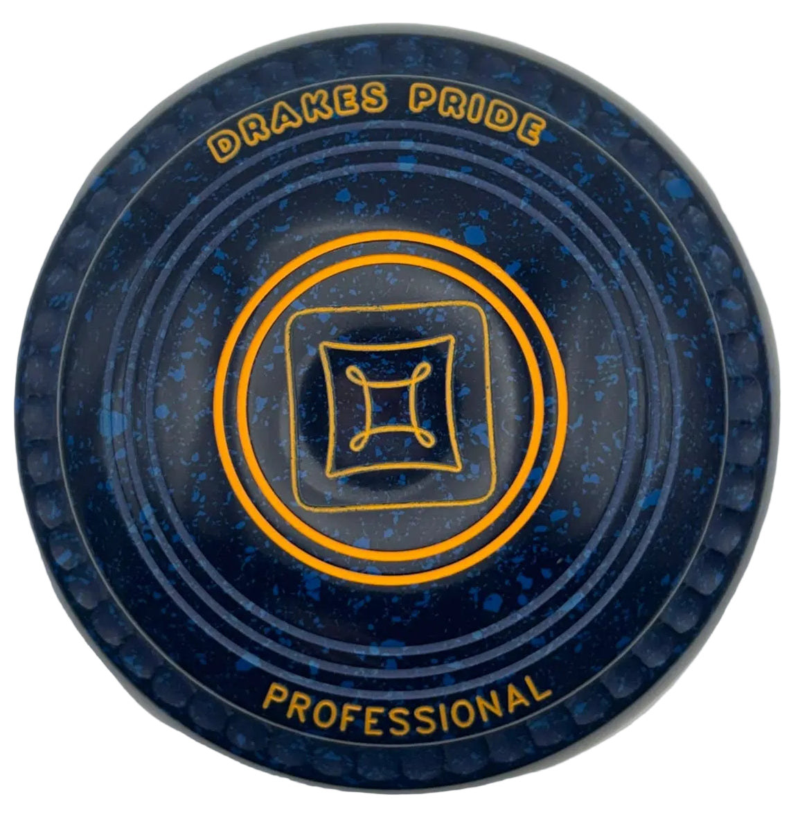 Drakes Pride Pro 50 00H Blue Blue Geometric Squares Emblem back