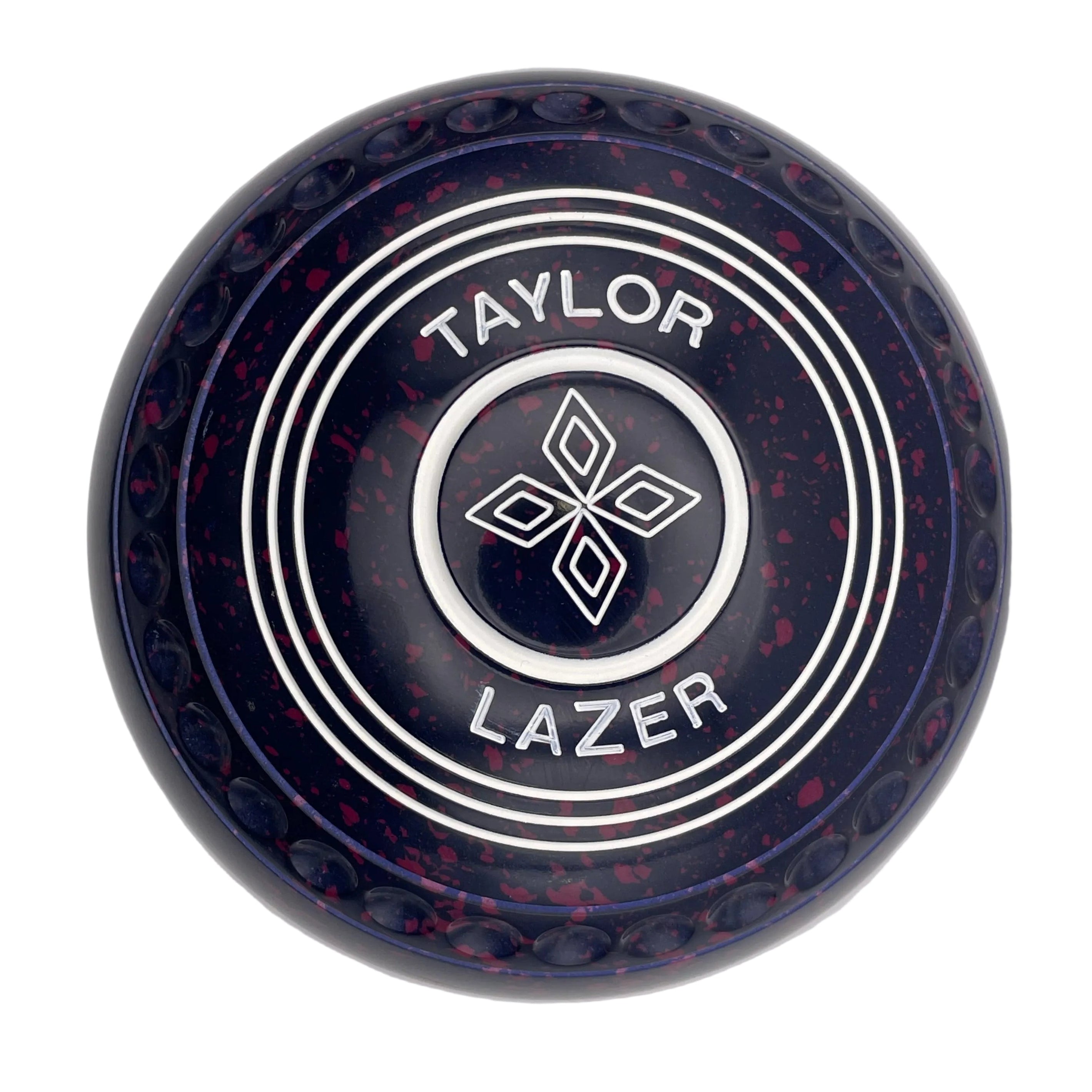 Taylor Lazer 3H Dark Blue Magenta Diamonds Emblem Back