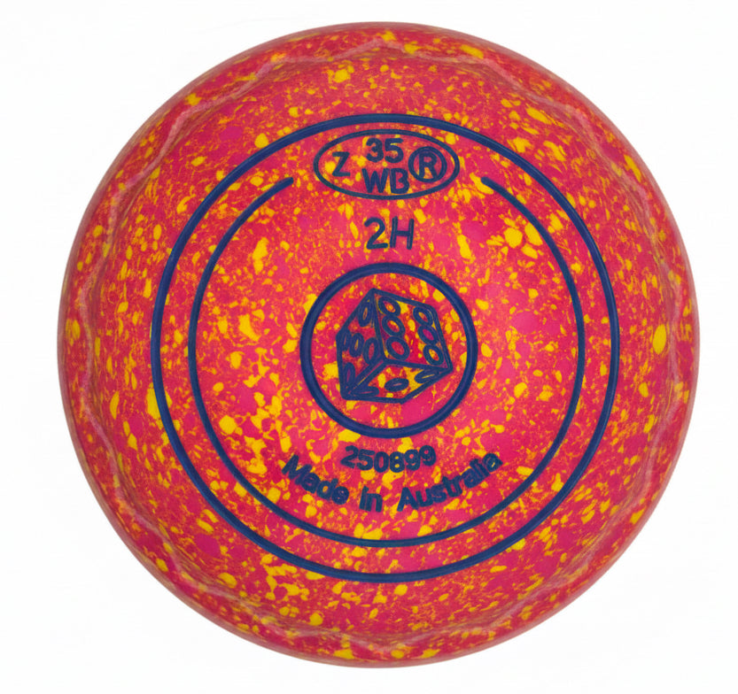 Aero Quantum 2H Speckled Tequila Z-Scoop Dice Emblem Back