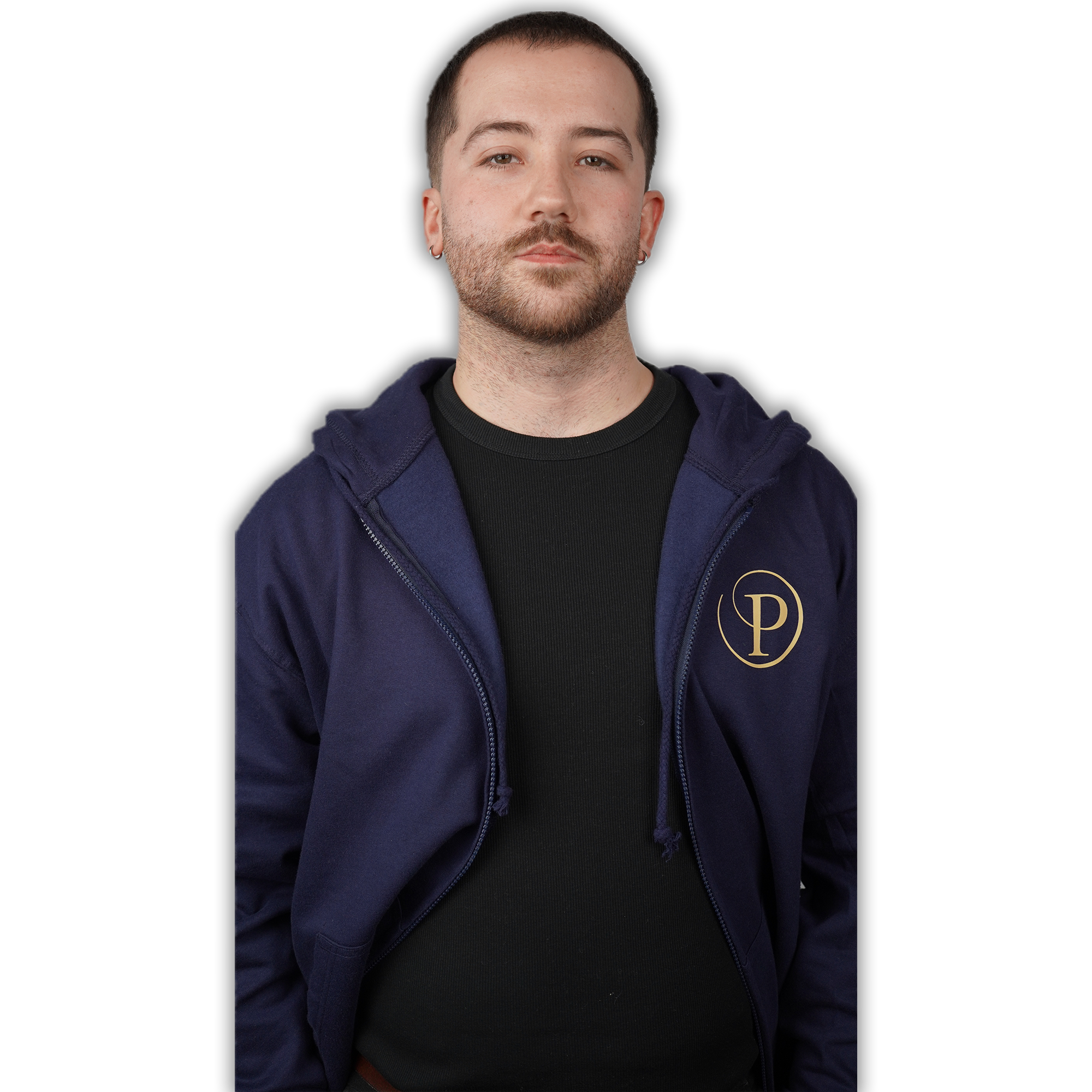 Adults Limited Edition Gold Potters P Unisex Zip-Up Hoodie