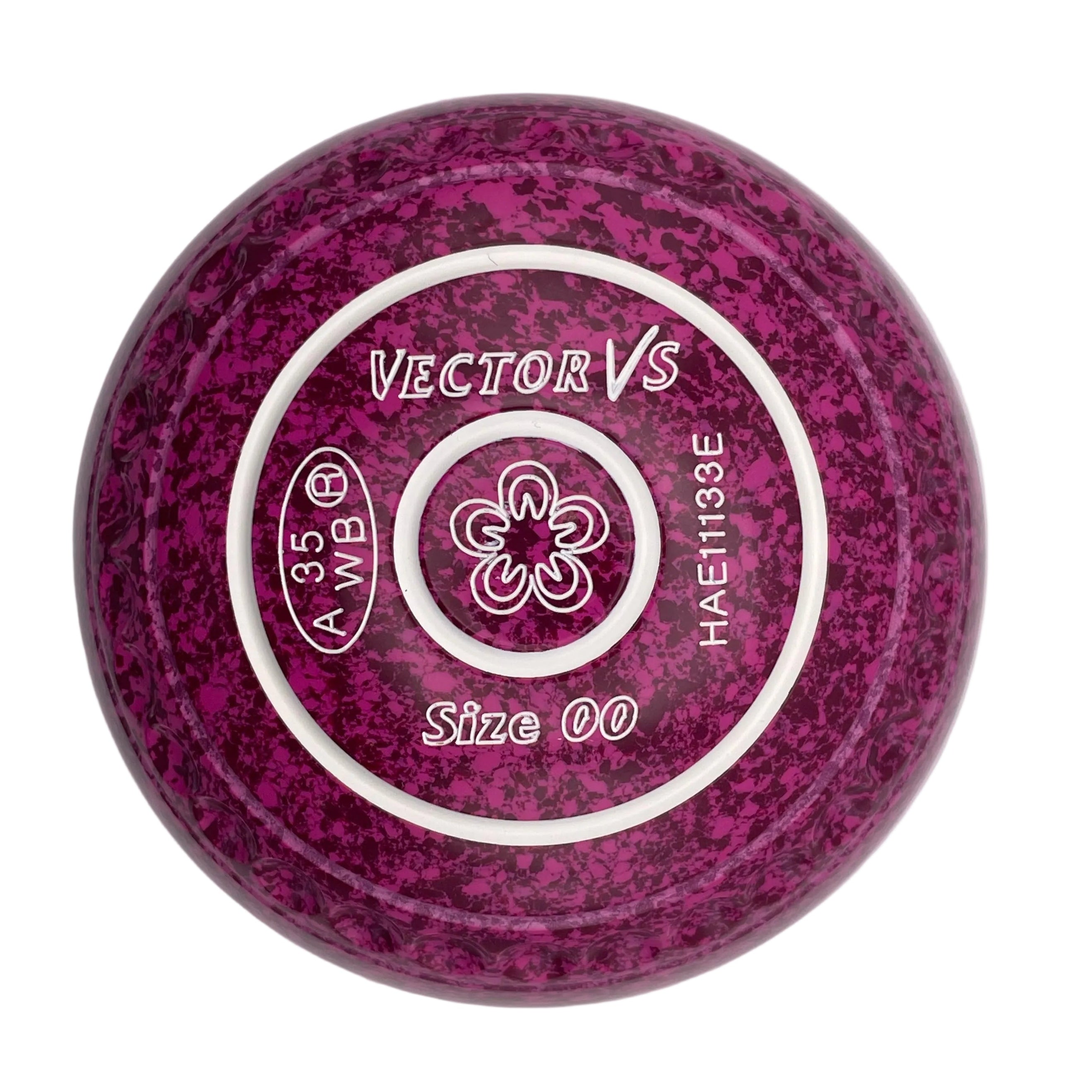 Taylor Vector Vs 00H Raspberry Ripple Flower 2 Emblem Front