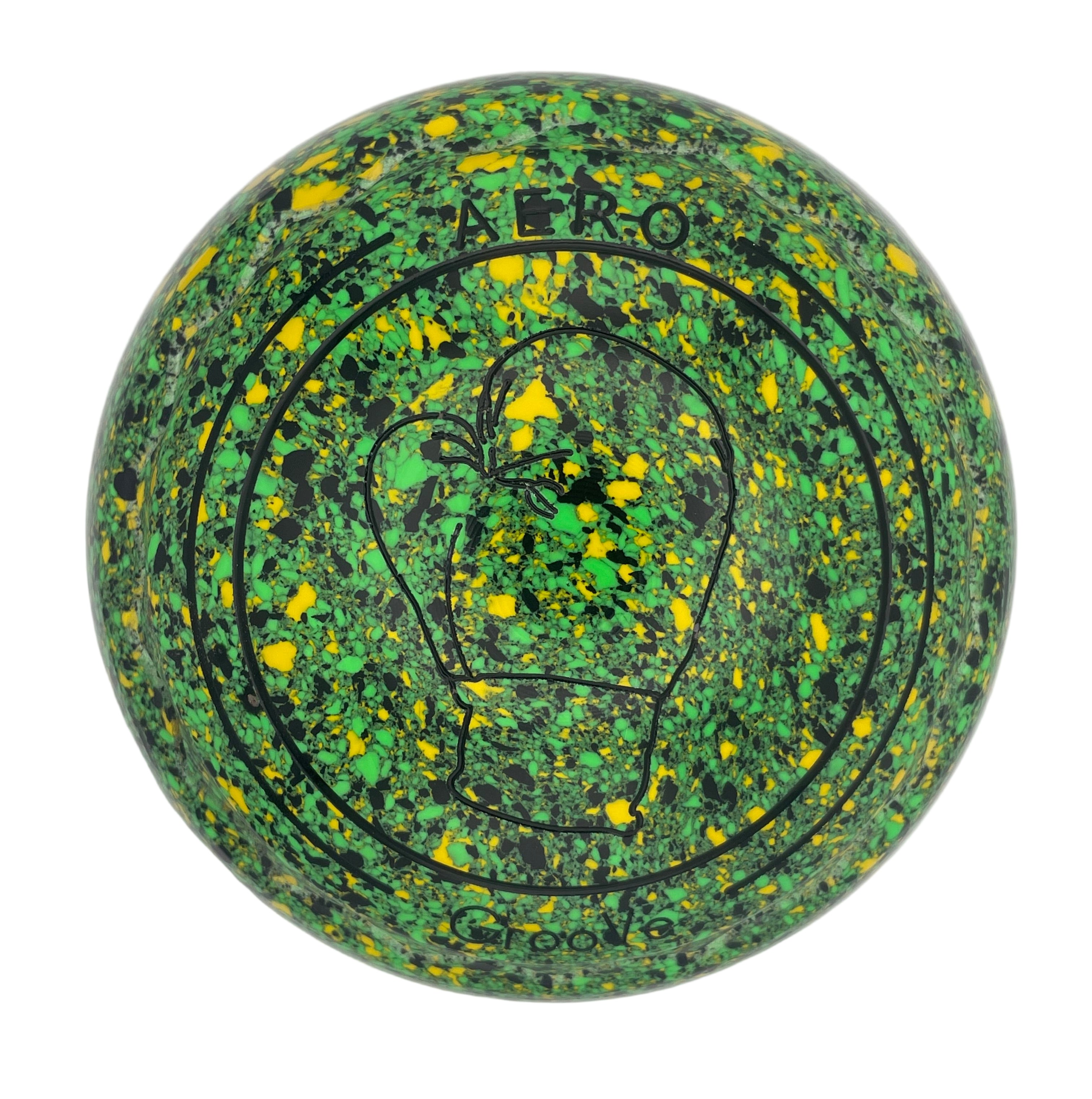 Aero Groove 2H Speckled Jungle Z-Scoop Boxing Glove Emblem Front