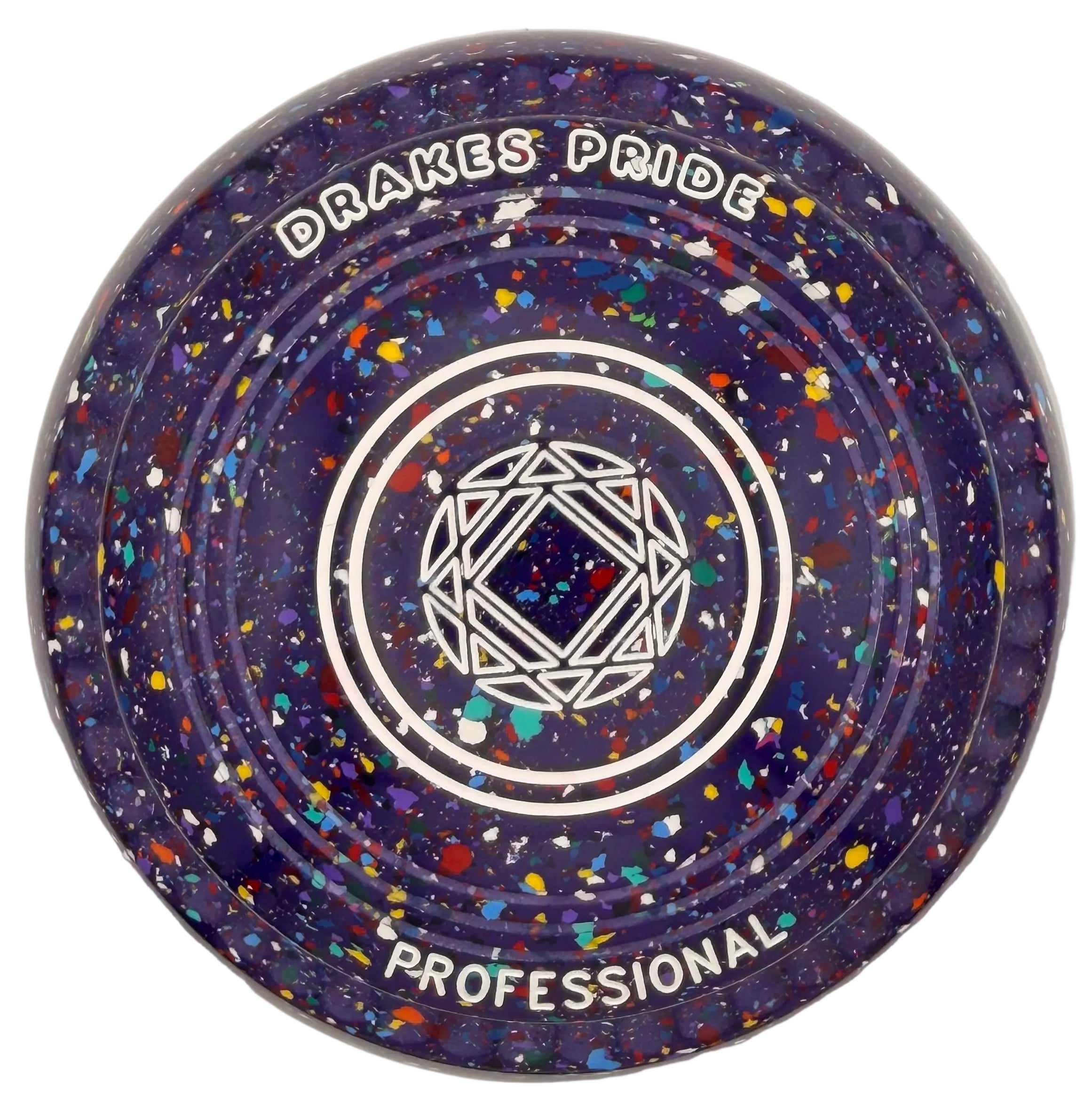Drakes Pride Pro 50 0H Purple Harlequin Geo4 Emblem Back