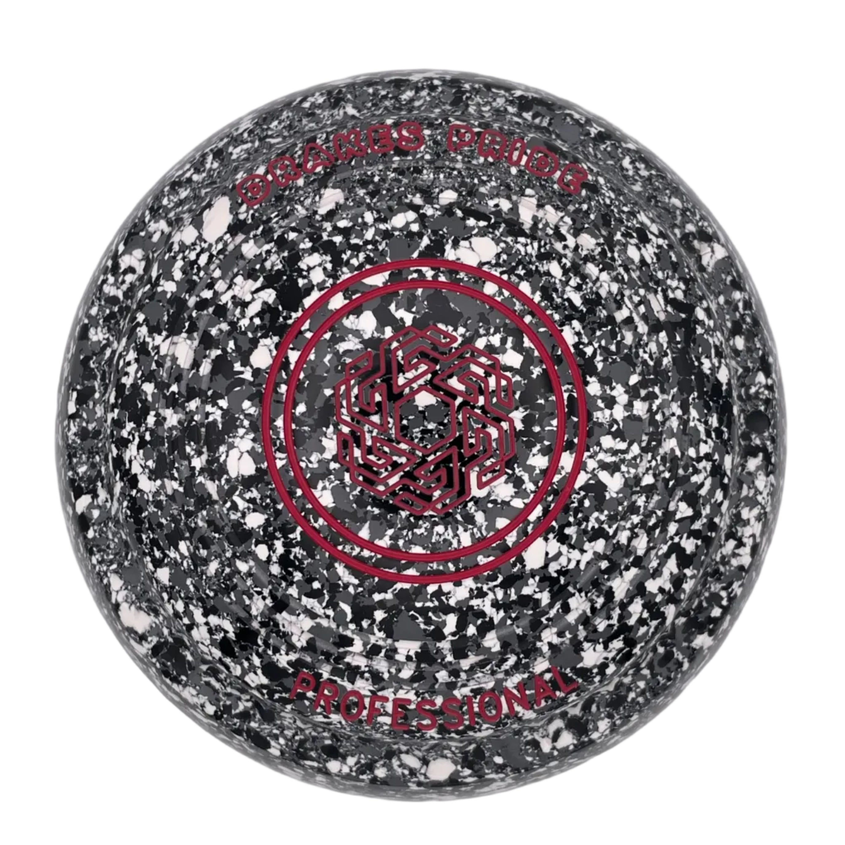 Drakes Pride Pro 50 1H Black White Grey Geometric Emblem back