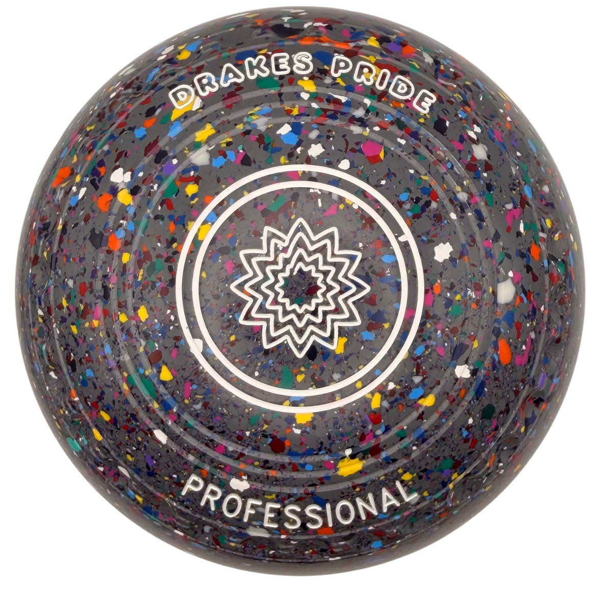Drakes Pride Professional 3H Grey Harlequin Geometric Emblem Back