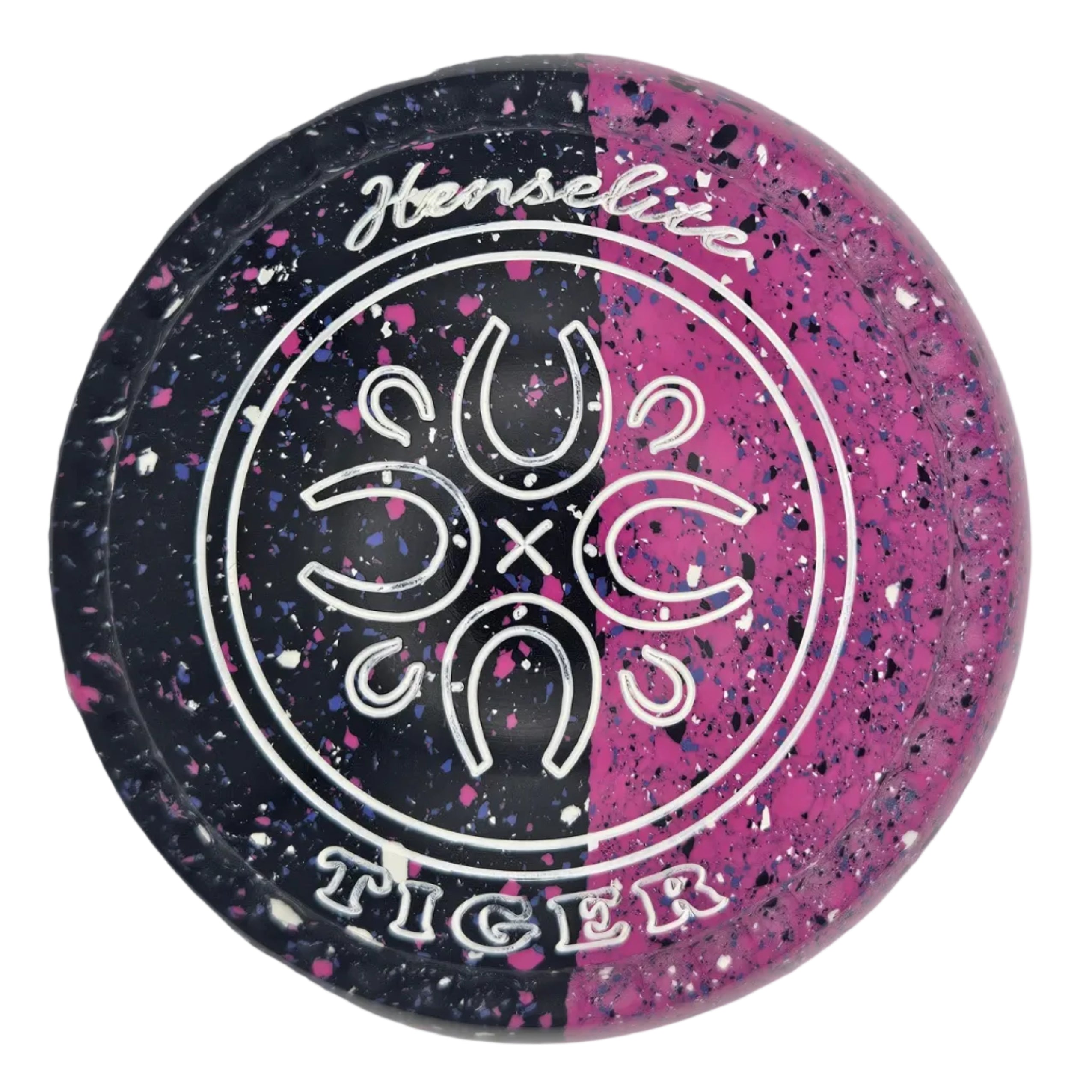 Henselite Tiger 1H *Potters Exclusive Pink Phantom Duo Limited Edition* Horseshoe Emblem back