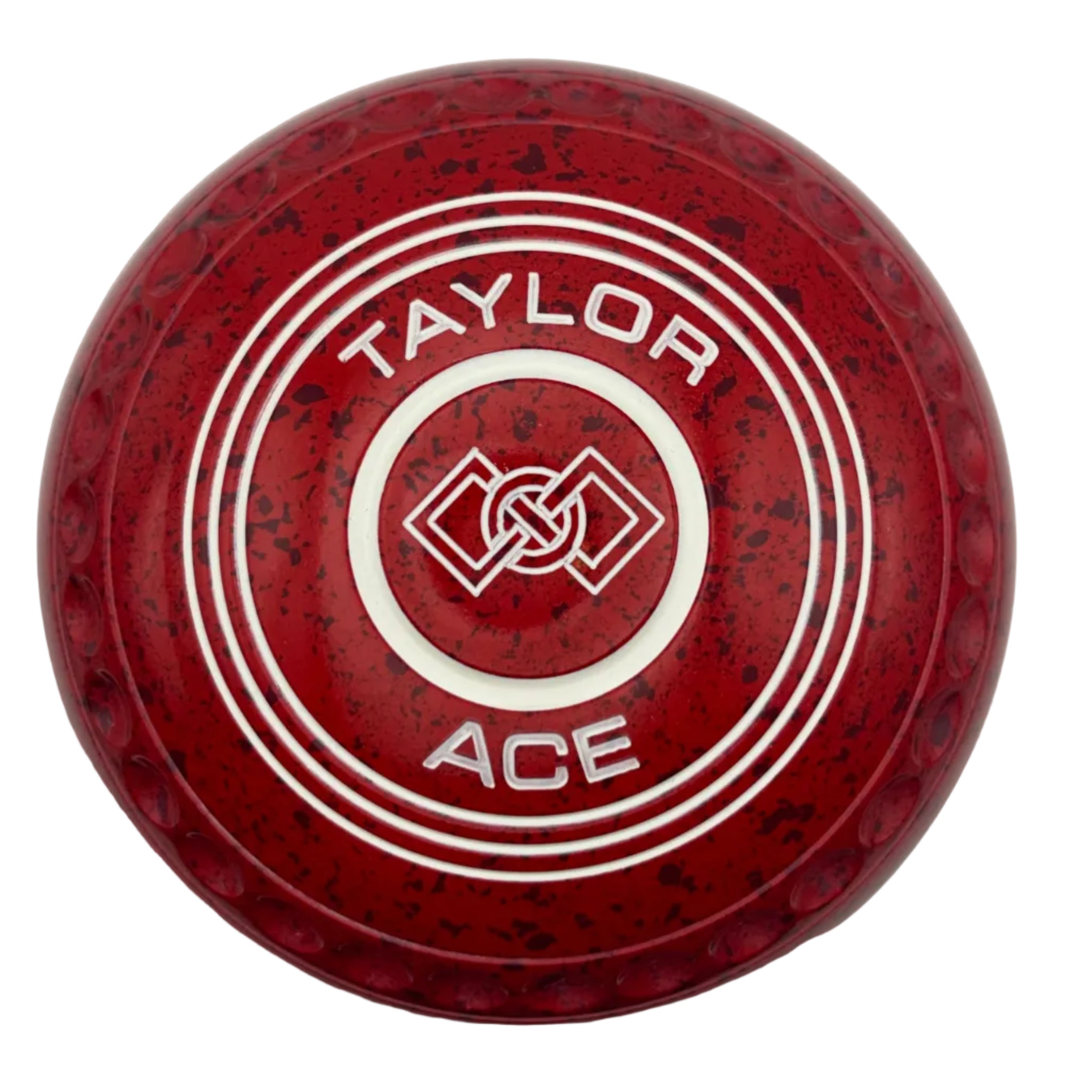 Taylor Ace 3H Cherry Red Knotted Geometric Emblem back