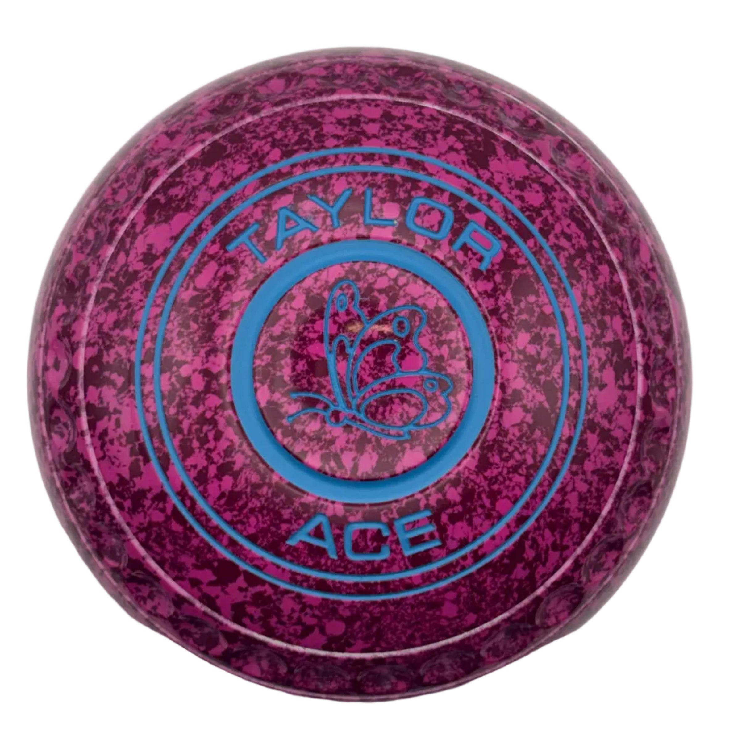 Taylor Ace 000H Raspberry Ripple Butterfly Emblem