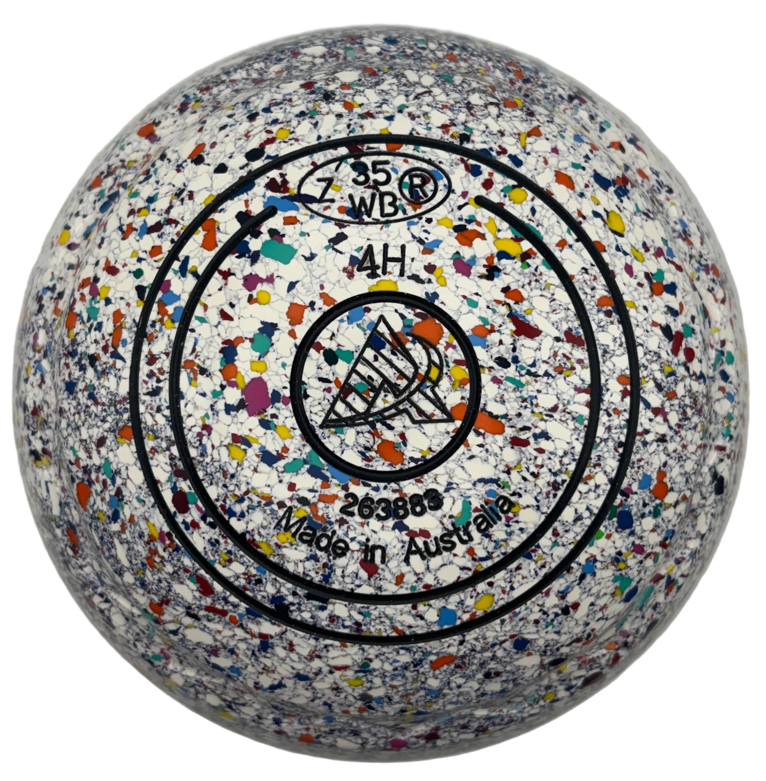Aero Groove 4H White Harlequin Aero A Emblem Z-Scoop Grip