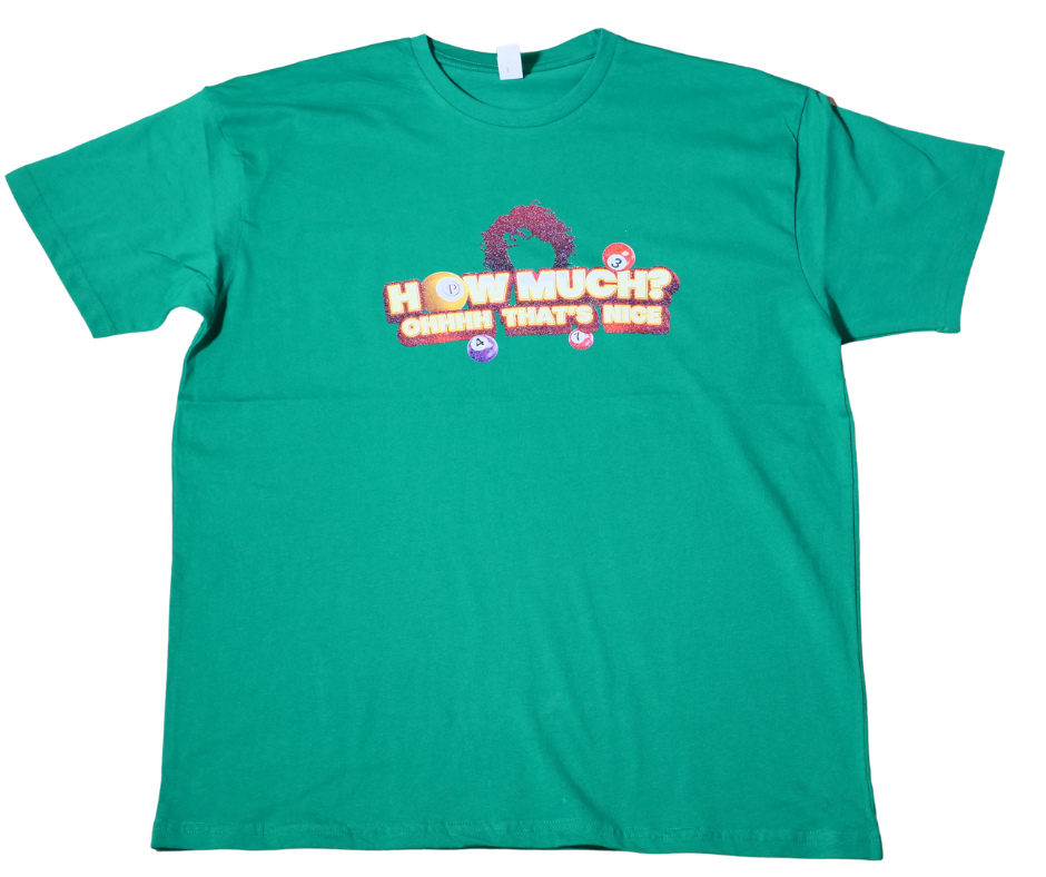 Potters Resorts “How Much? Ohhhh That’s Nice” Glitter T-Shirt – Jo B’s Signature Tee