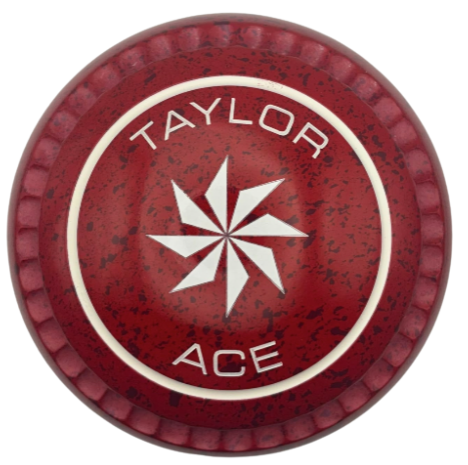 Taylor Ace 4H Cherry Red Spiked Swirl Emblem Xtreme Grip BACK