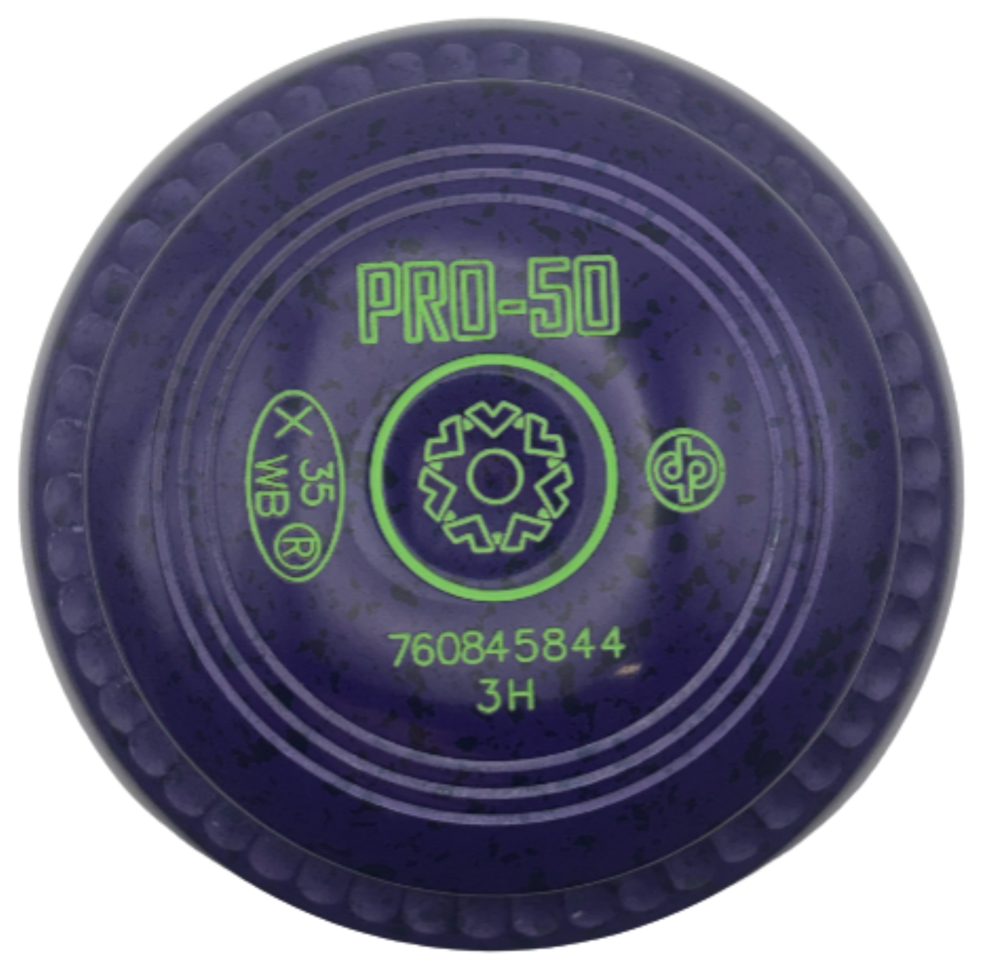 Drakes Pride Pro 50 3H Purple Blue Geo19 Emblem FRONT