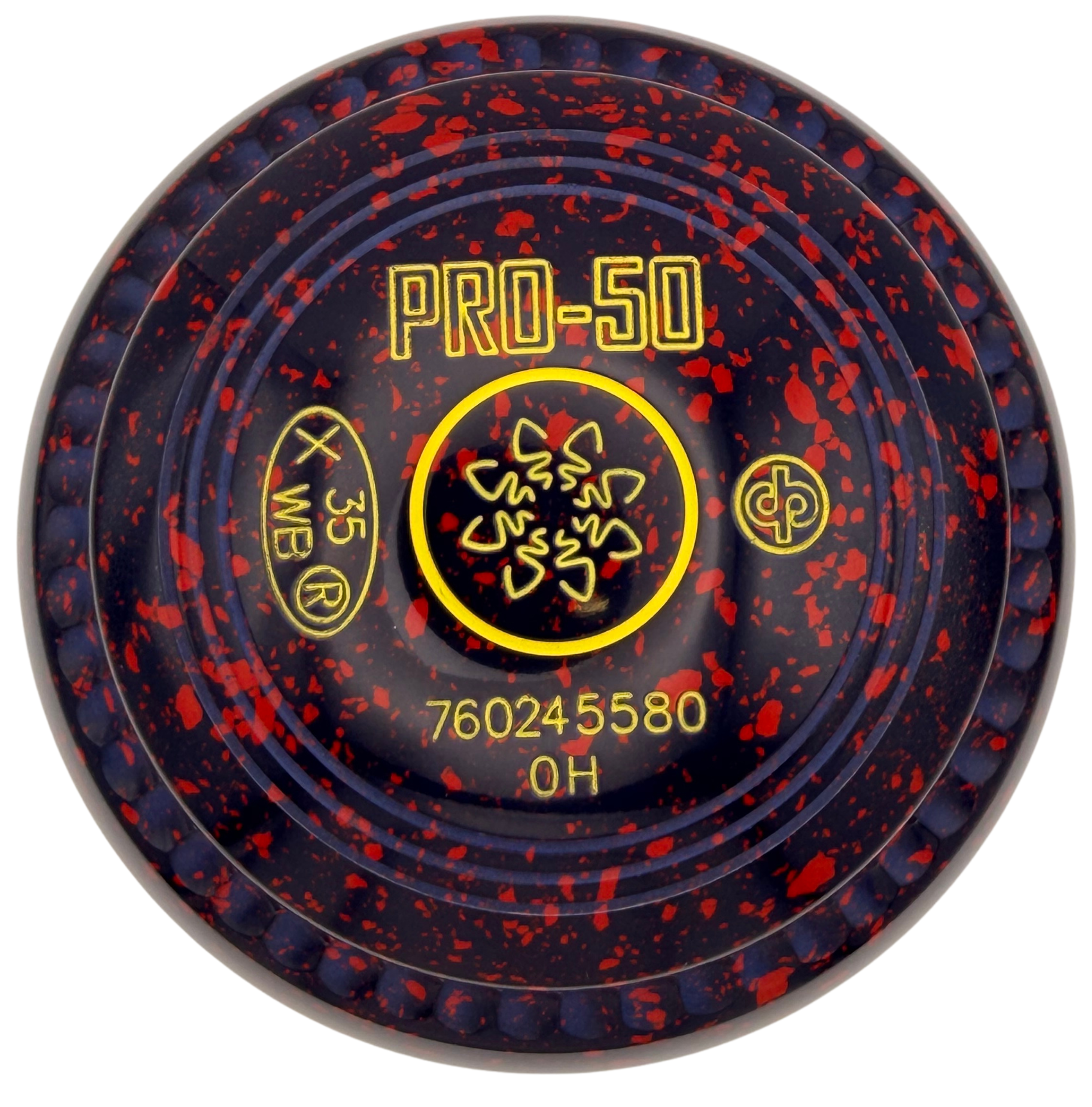 Drakes Pride Pro 50 0H Blue Red Geo08 Emblem Front