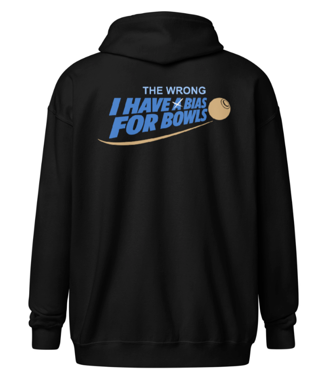 I Have the Wrong Bias for Bowls Zip-Up Hoodie