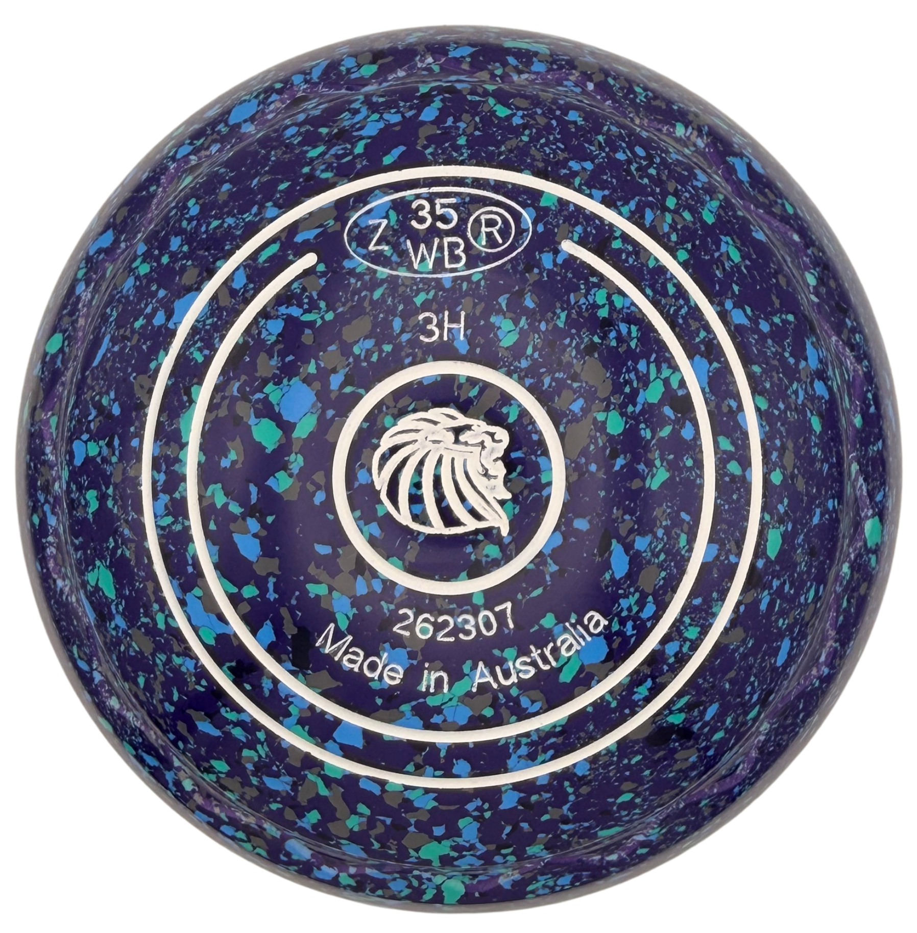 Aero Quantum 3H Purple Rain Lion Emblem Z-Scoop Grip Back