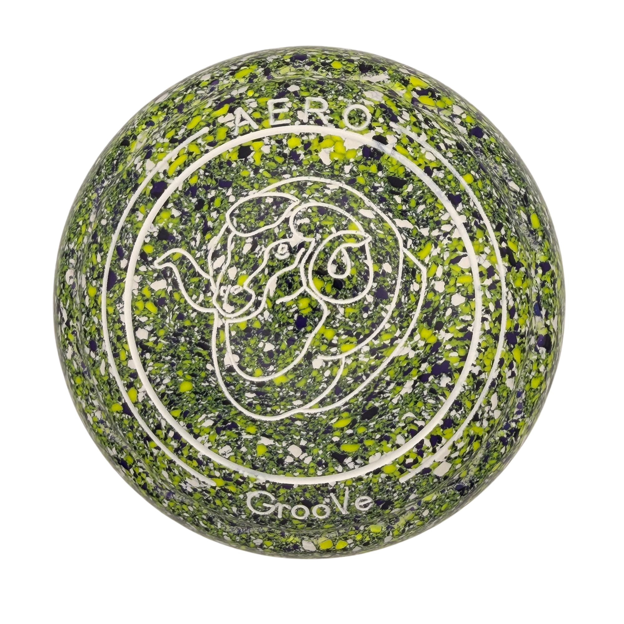 Aero Groove 3H Speckled Gecko Bull Emblem Z-Scoop Grip BACK