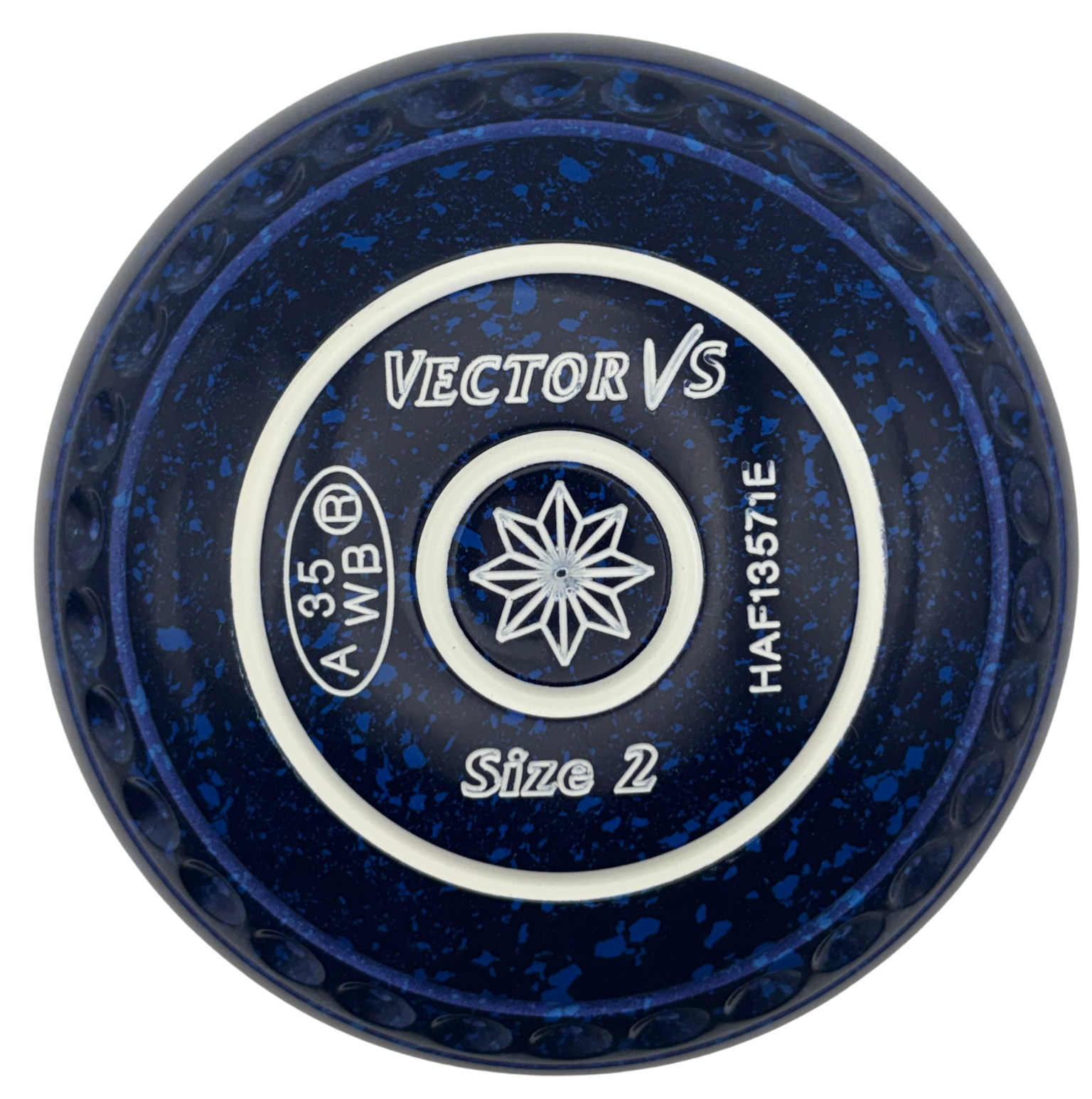 Vector Vs 2H Ink Blue Geometric Star Emblem Front