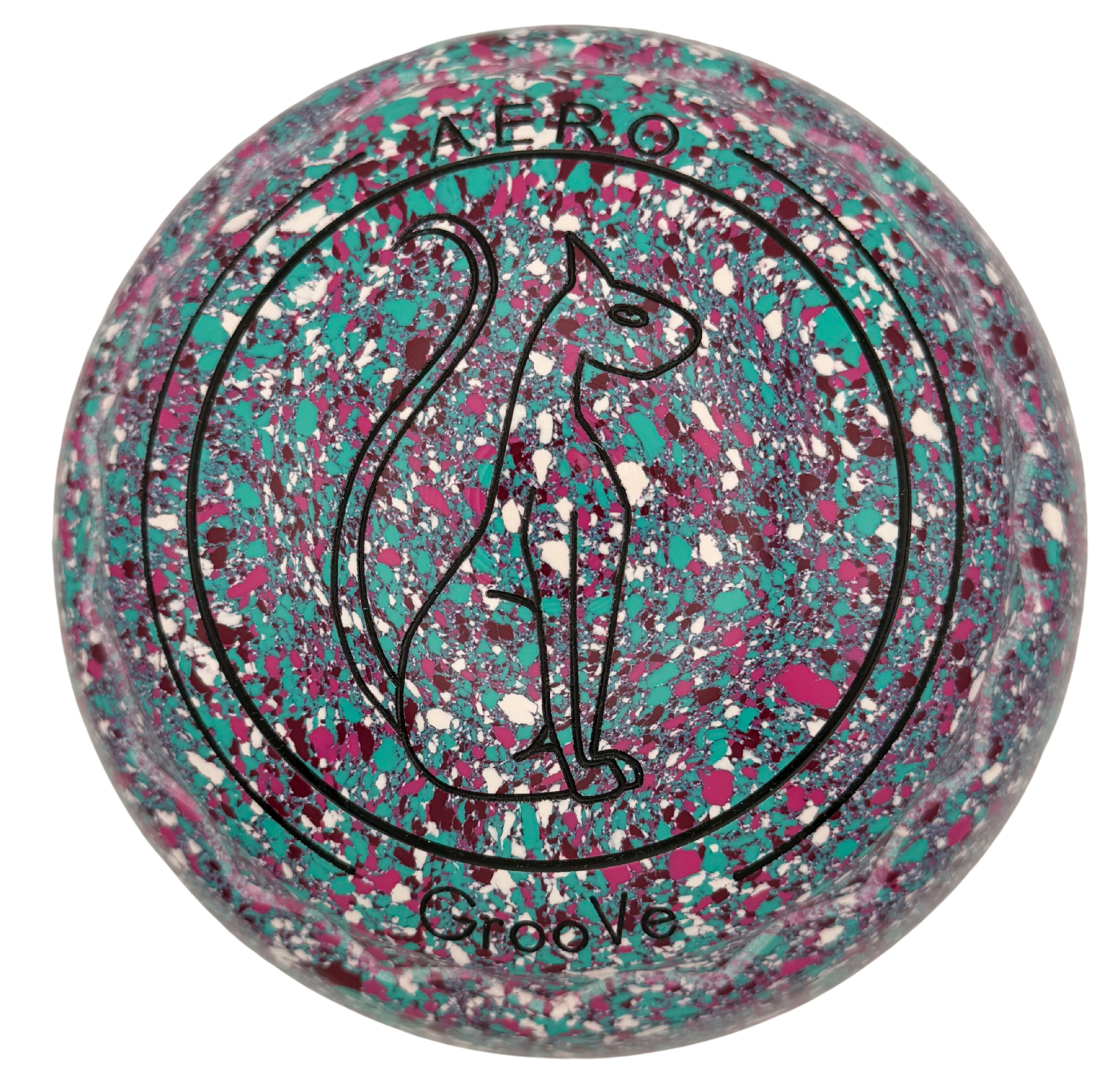 Aero Groove 2H Confetti Egyptian Cat Emblem Z-Scoop Grip Front