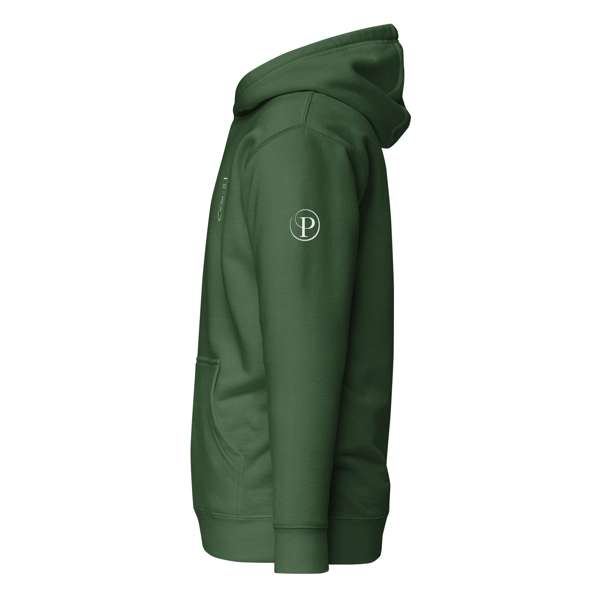 Black Friends Exclusive pullover hoodie with printed Friends crest and Potters P sleeve detail