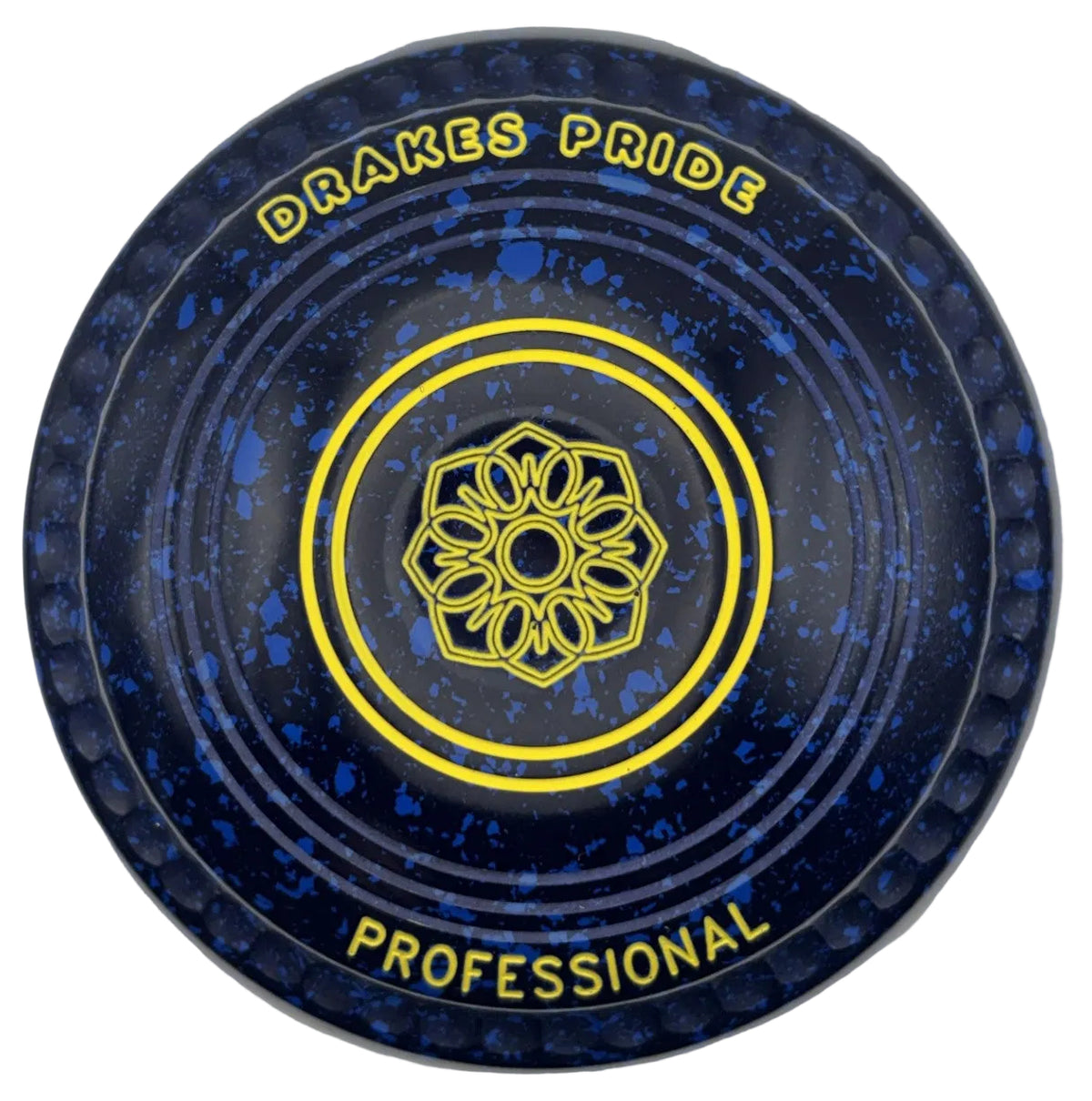 Drakes Pride Pro 50 1H Blue Blue Geometric Flower Emblem
