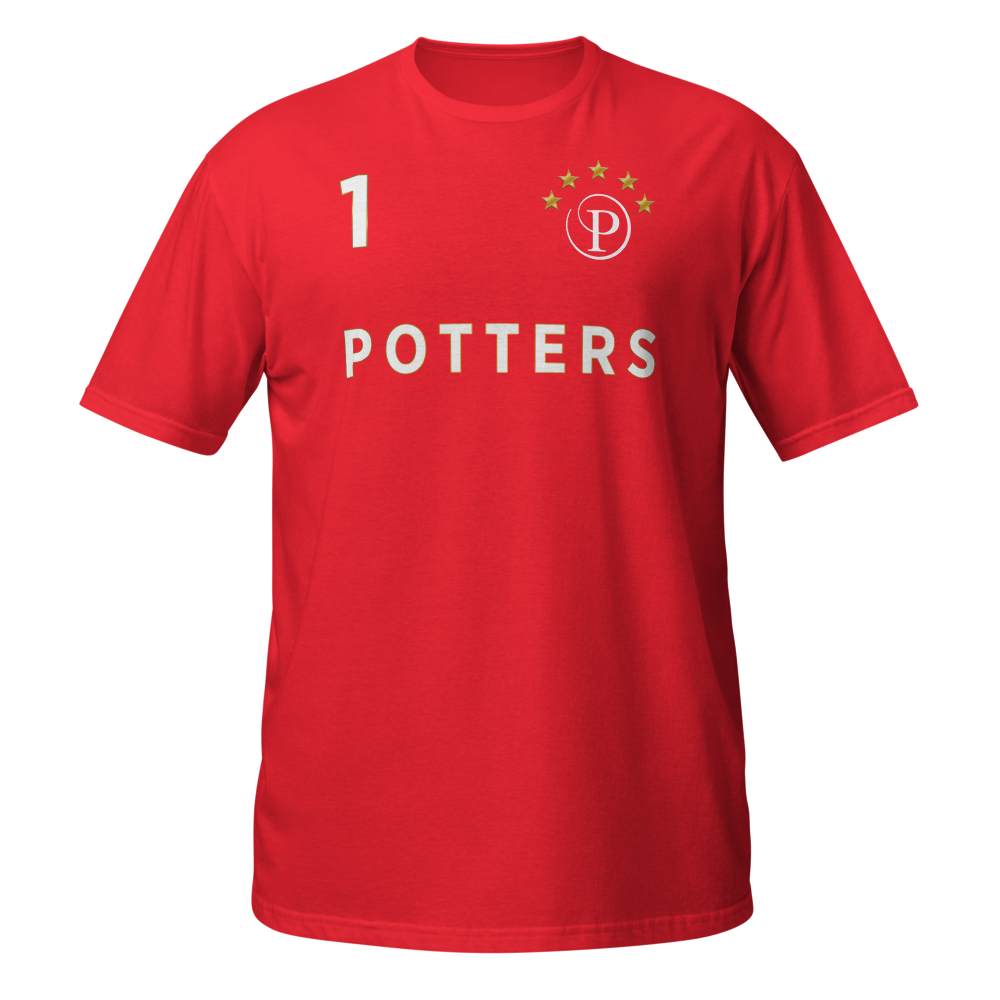 Potters Resorts Football Top FRONT RED