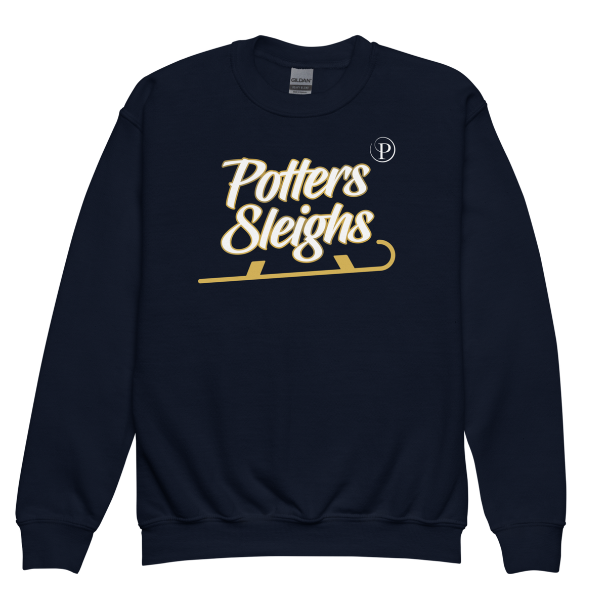 Potters Exclusive Potters Sleighs Christmas adult sweatshirt in Navy