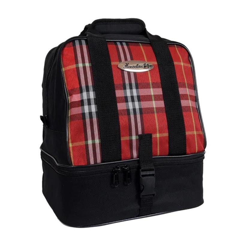 Henselite Professional Mini Red Tartan Bowls Bag