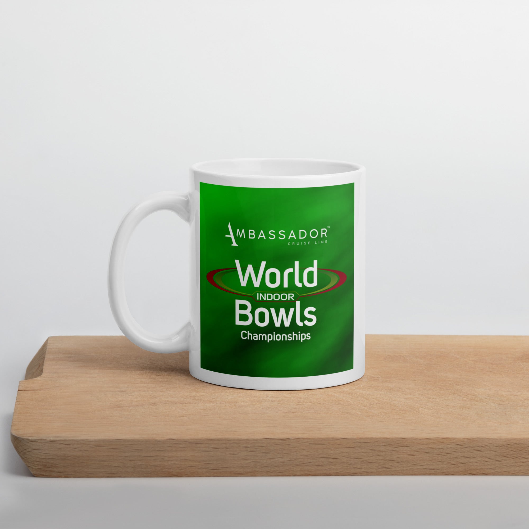 World Bowls Championships Green & White Mug
