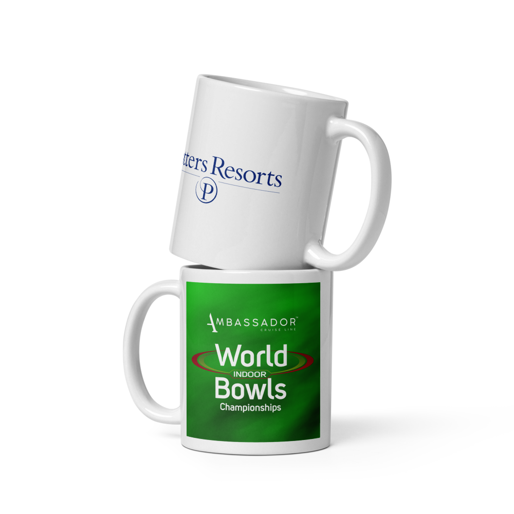 World Bowls Championships Green & White Mug