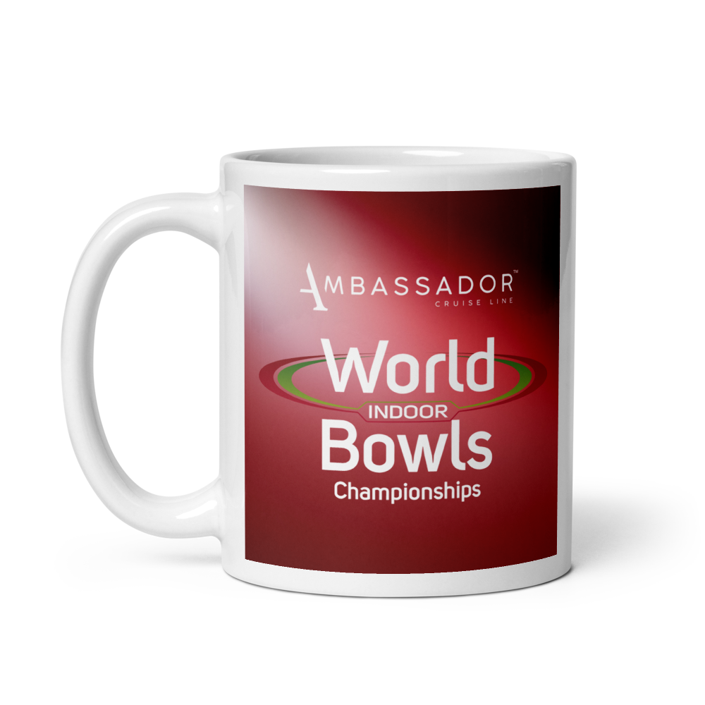 World Bowls Championships Red & White Mug