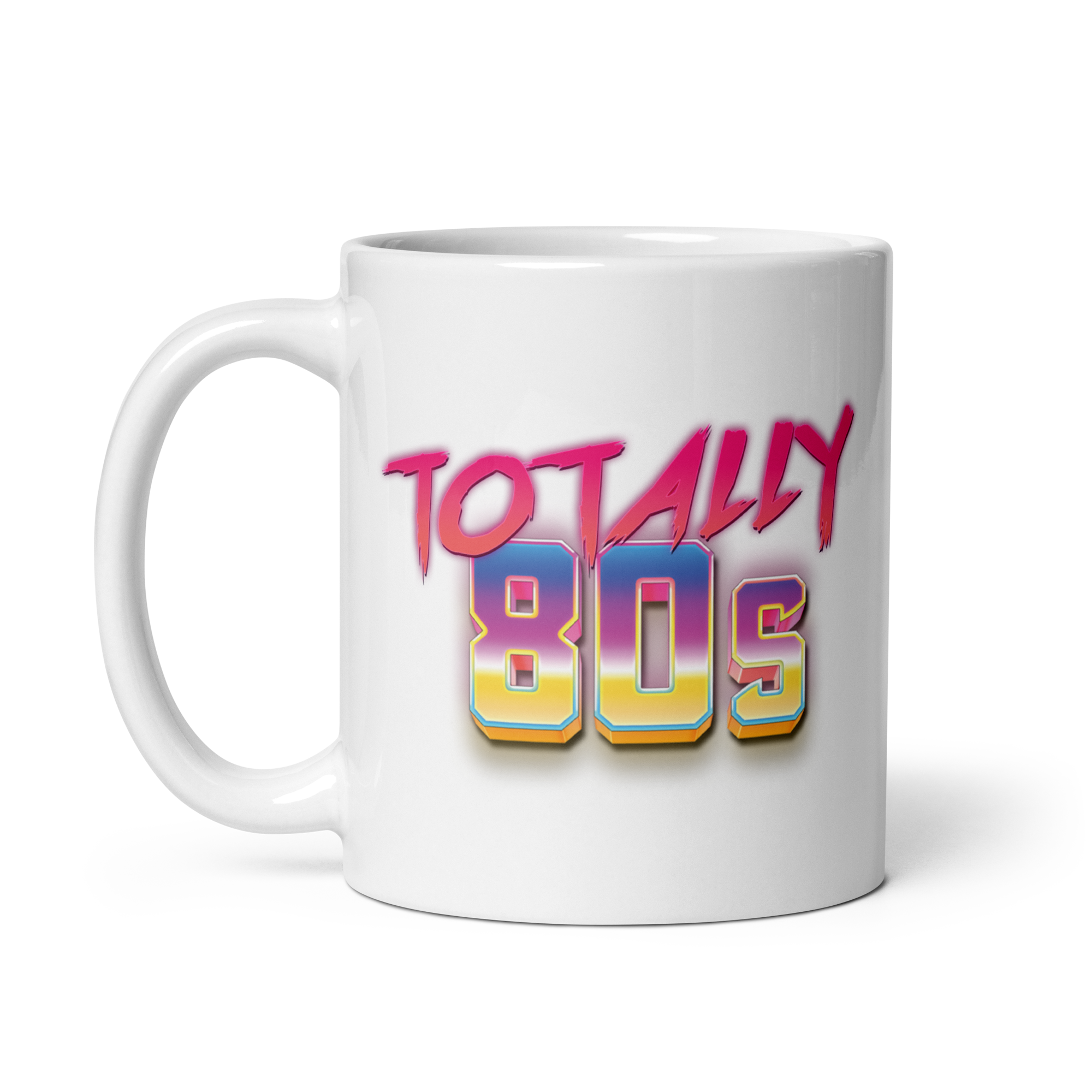 White Totally 80's Mug