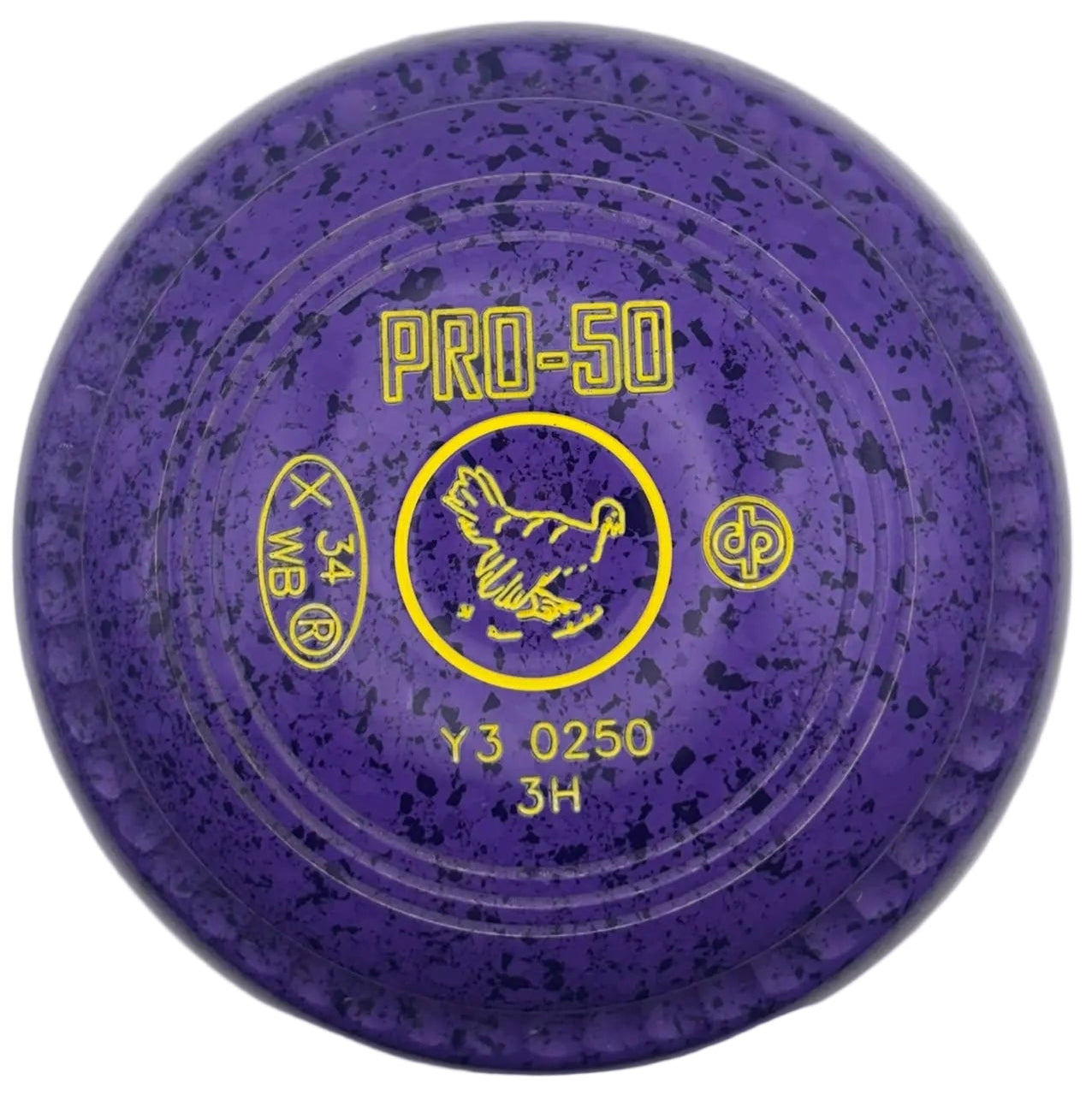 Drakes Pride Pro 50 3H Lilac Purple Bird Emblem FRONT 