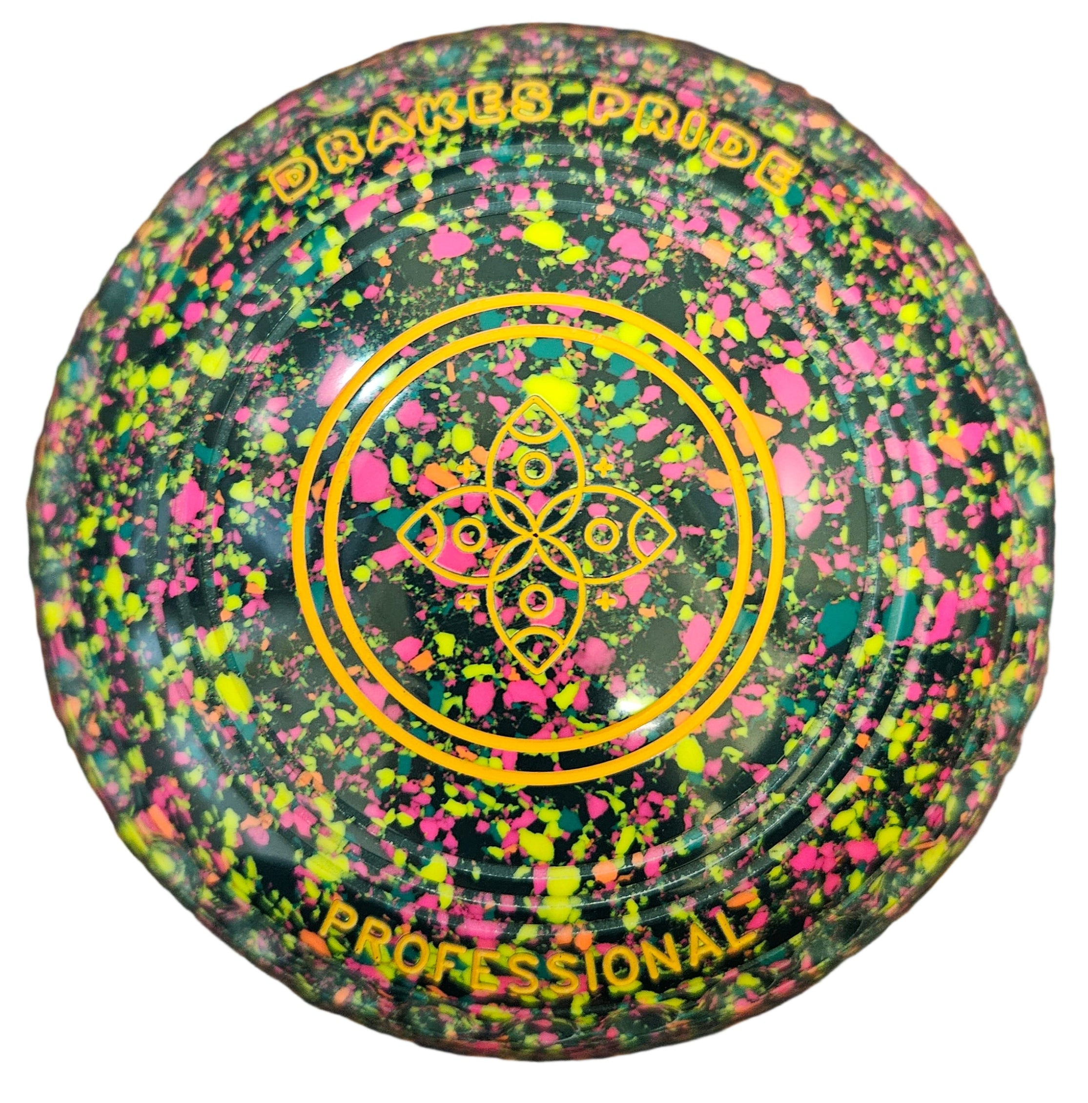 Drakes Pride Professional 2H Green Green Fluorescent Geometric Emblem BACK