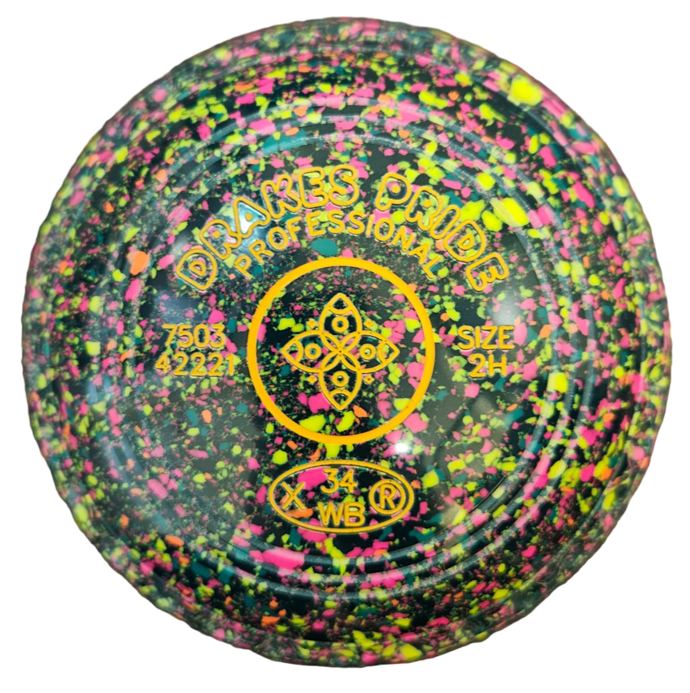 Drakes Pride Professional 2H Green Green Fluorescent Geometric Emblem FRONT